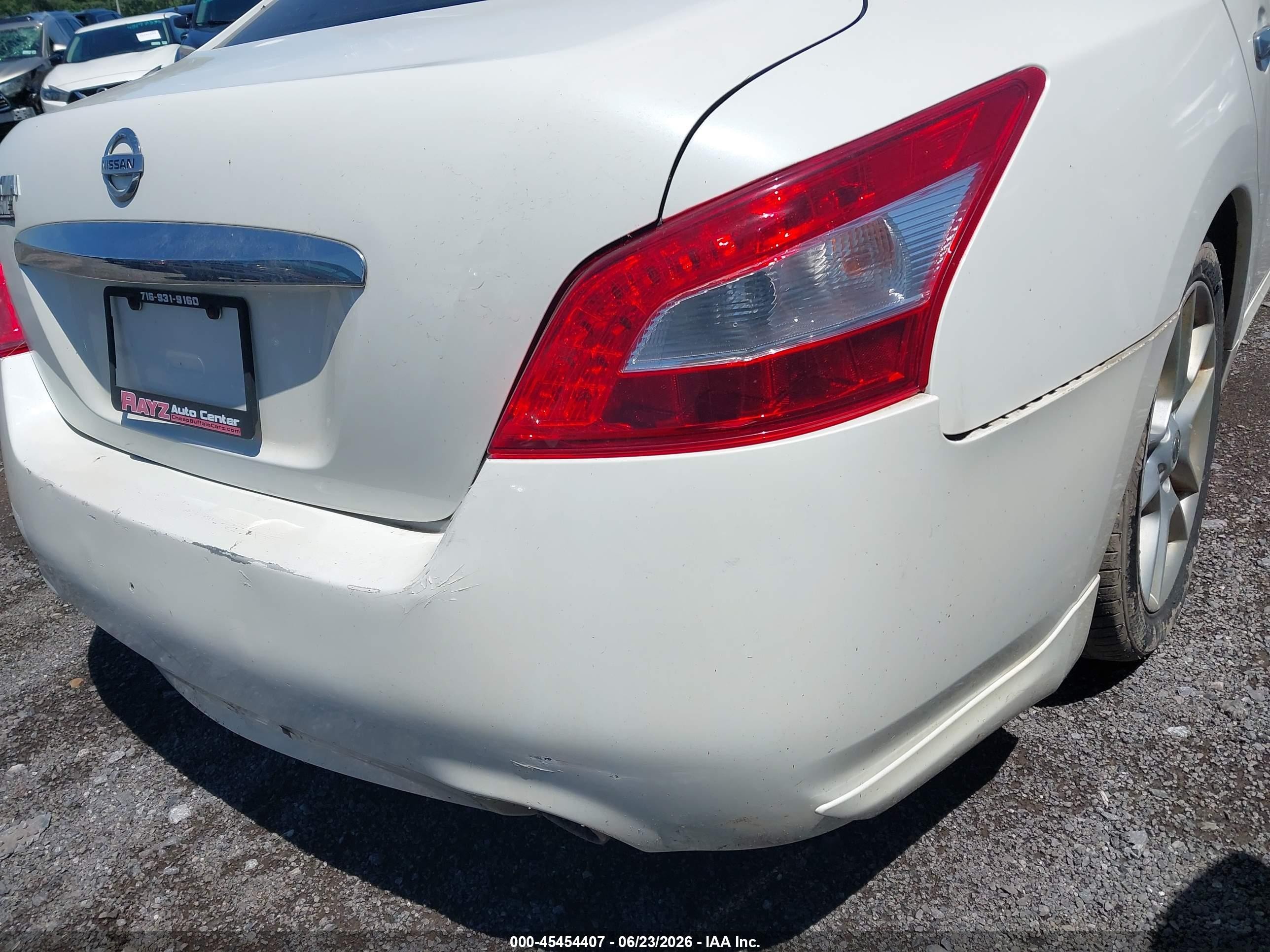 2011 Nissan Maxima 3.5 S White vin: 1N4AA5AP5BC809785