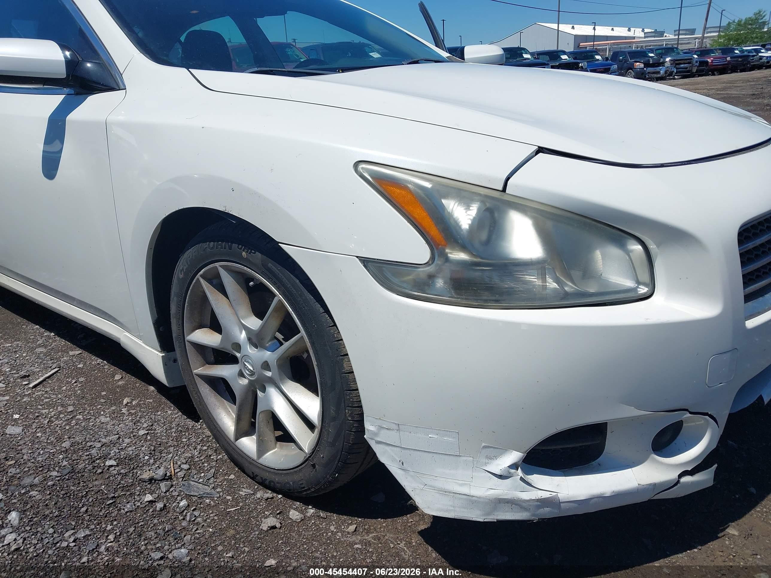 2011 Nissan Maxima 3.5 S White vin: 1N4AA5AP5BC809785