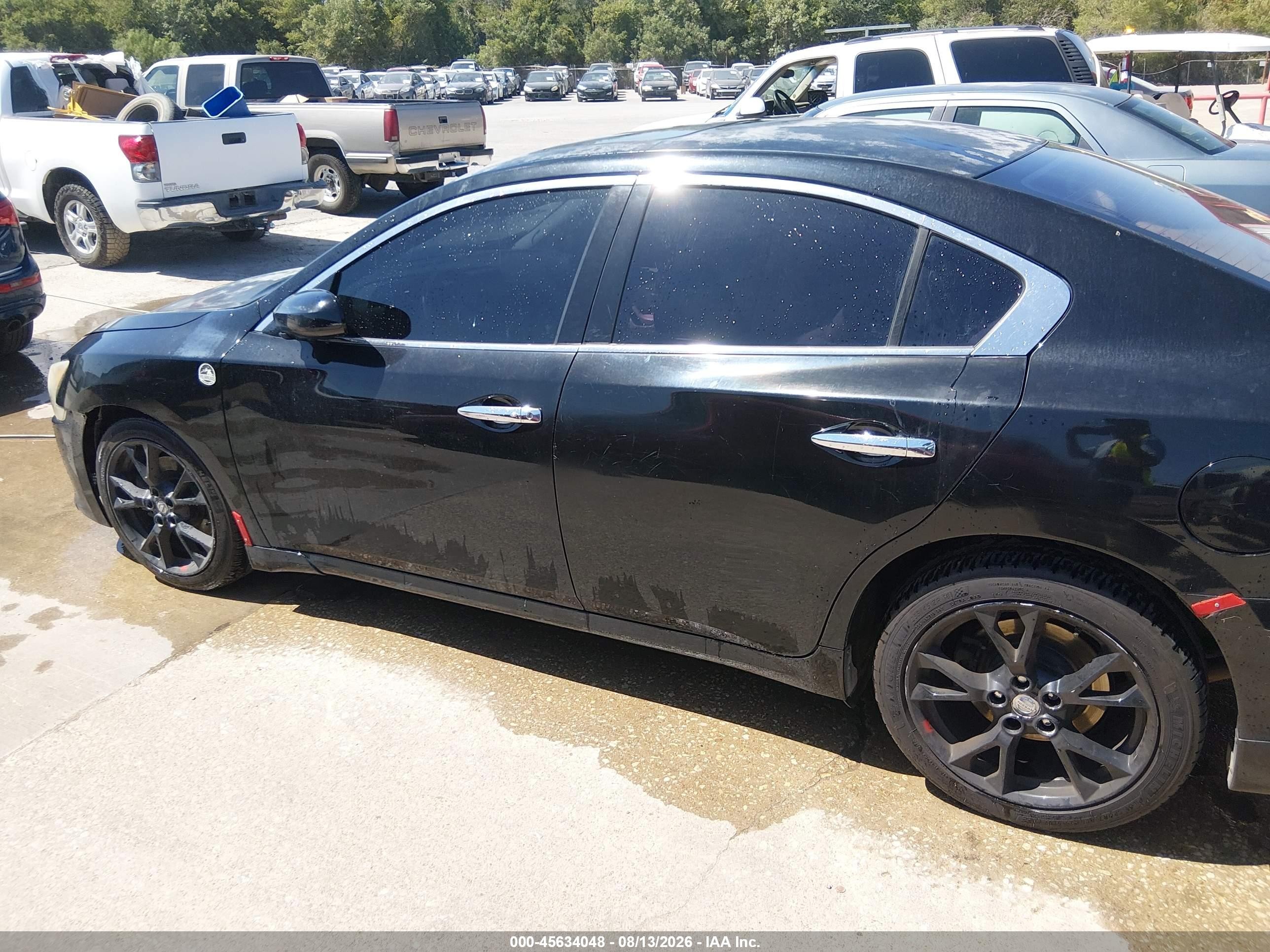 2011 Nissan Maxima 3.5 S Black vin: 1N4AA5AP5BC813321