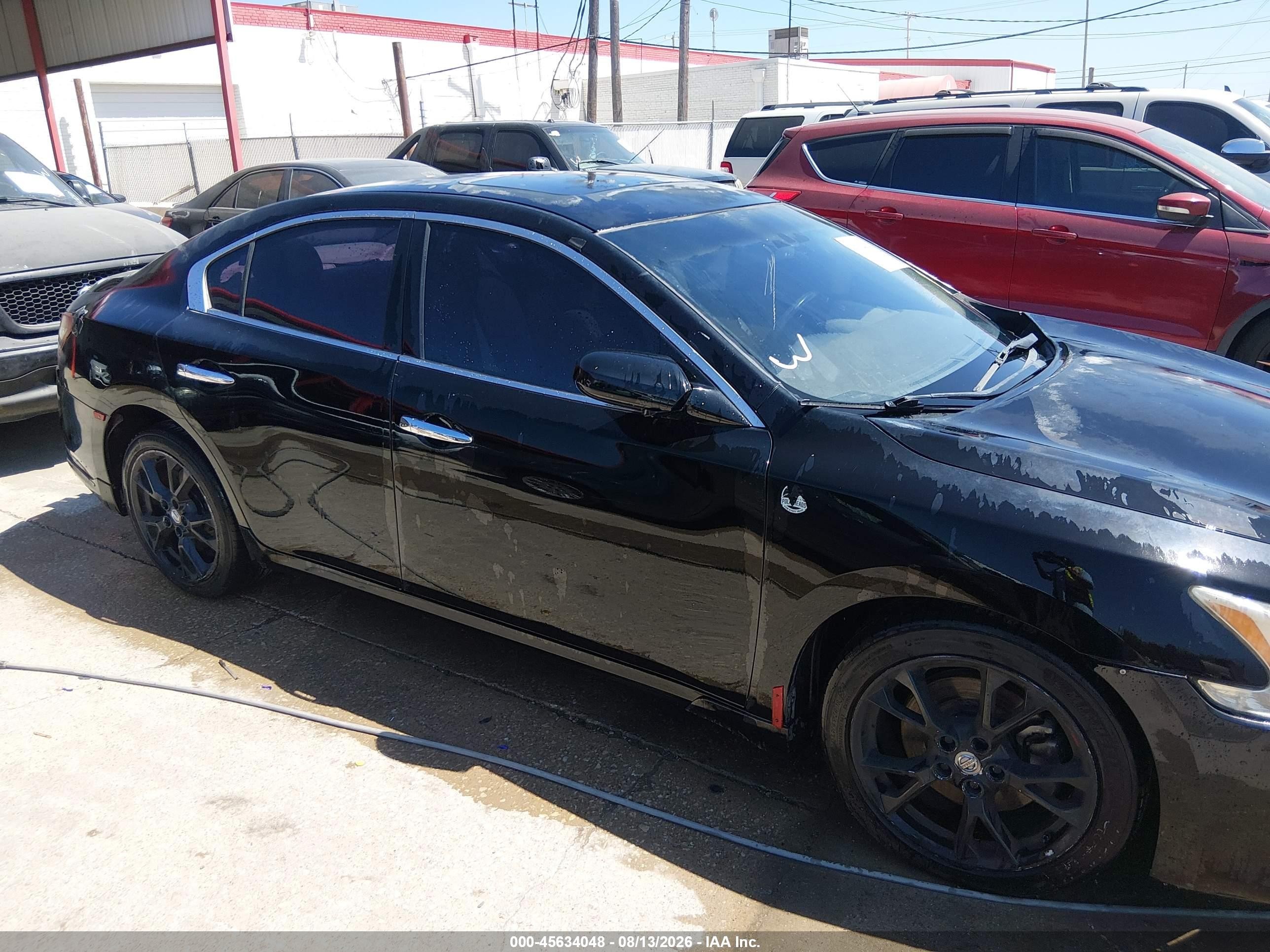 2011 Nissan Maxima 3.5 S Black vin: 1N4AA5AP5BC813321