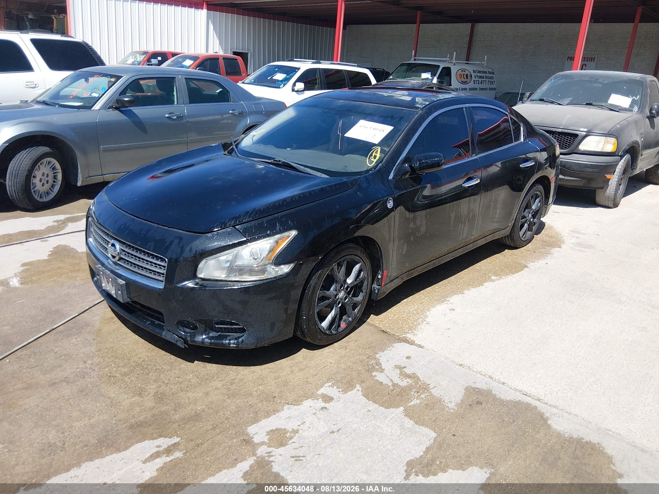 2011 Nissan Maxima 3.5 S Black vin: 1N4AA5AP5BC813321