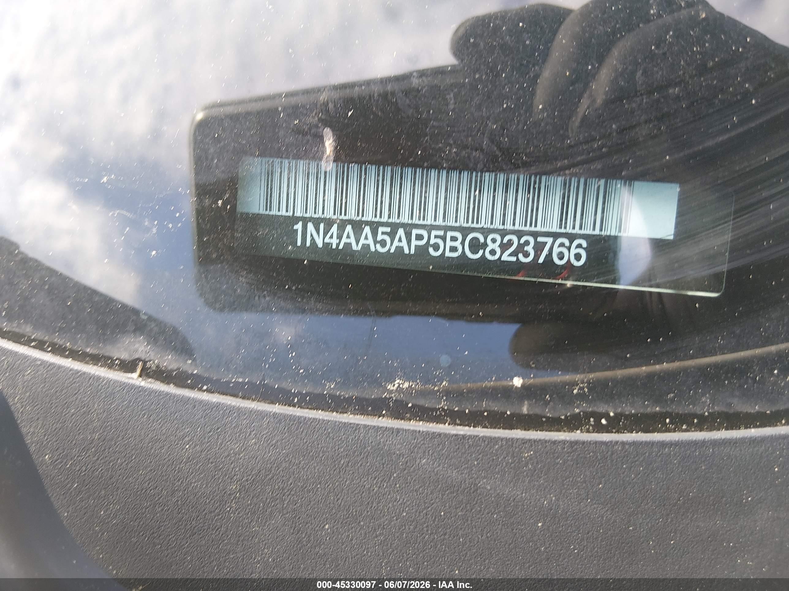 2011 Nissan Maxima 3.5 S White vin: 1N4AA5AP5BC823766