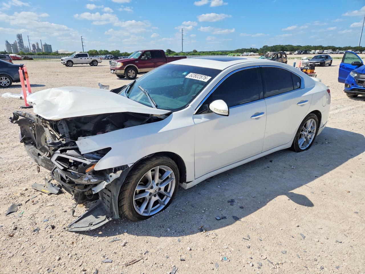 2011 Nissan Maxima Gxe/se/gle White vin: 1N4AA5AP5BC830068