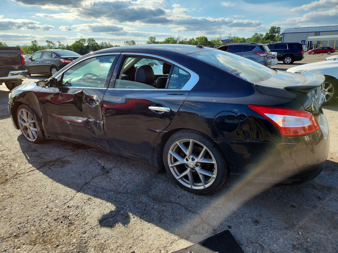 2011 Nissan Maxima 3.5 S Black vin: 1N4AA5AP5BC857223