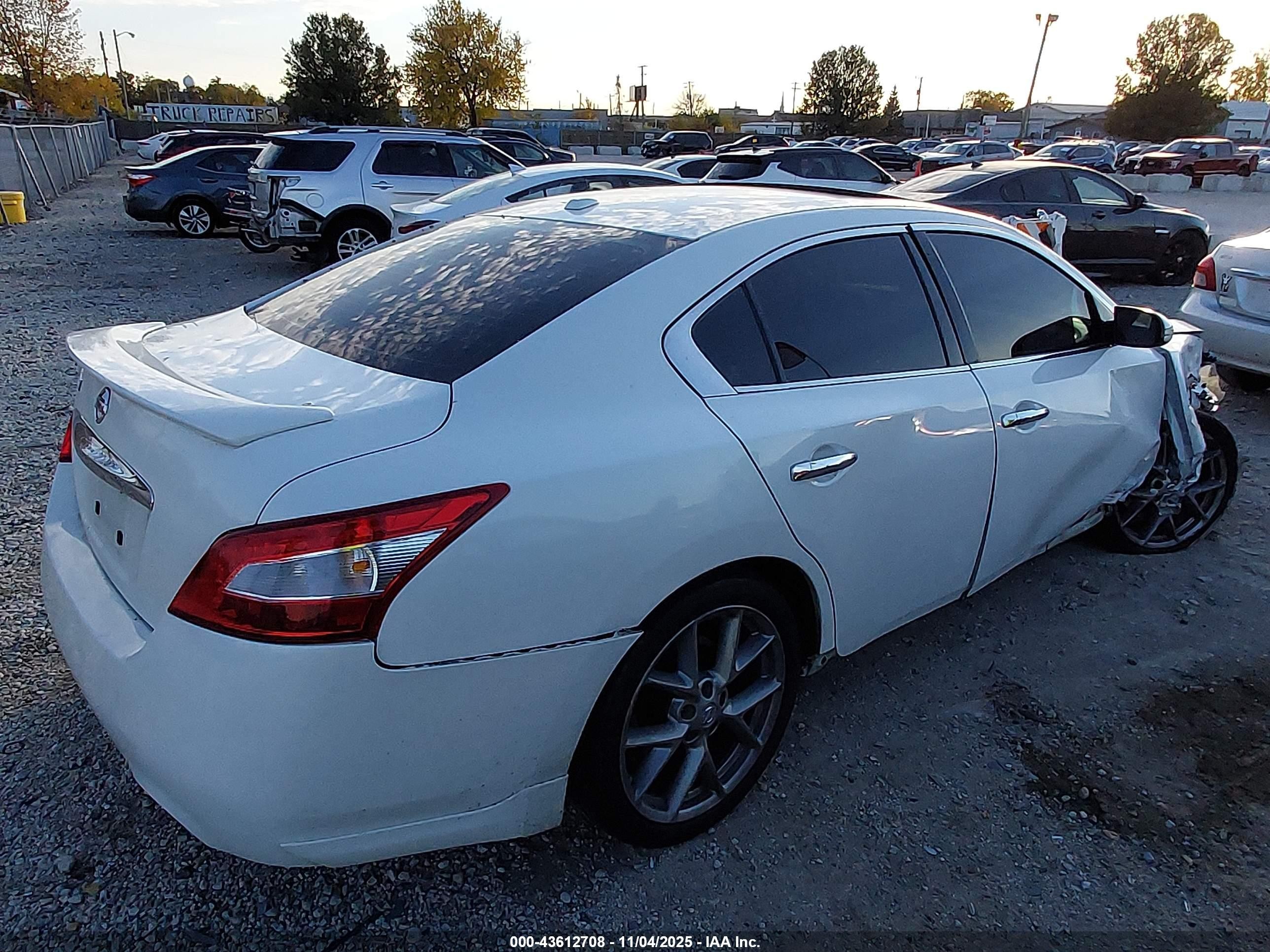 2011 Nissan Maxima 3.5 Sv White vin: 1N4AA5AP5BC862129