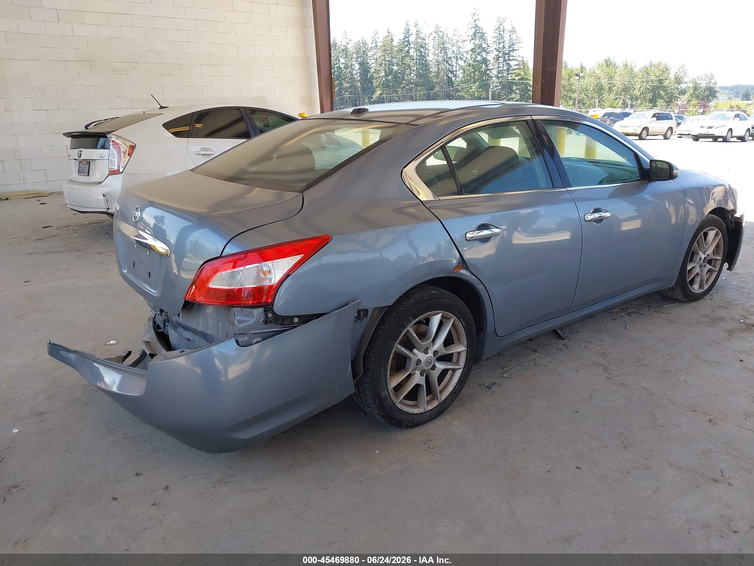 2011 Nissan Maxima 3.5 Sv Blue vin: 1N4AA5AP5BC867606