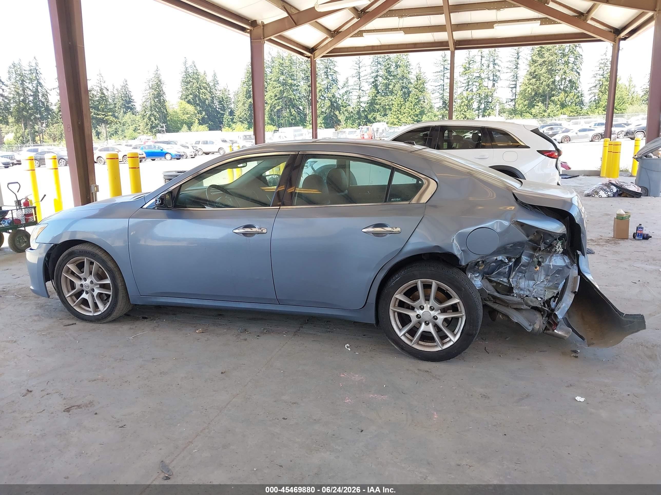 2011 Nissan Maxima 3.5 Sv Blue vin: 1N4AA5AP5BC867606