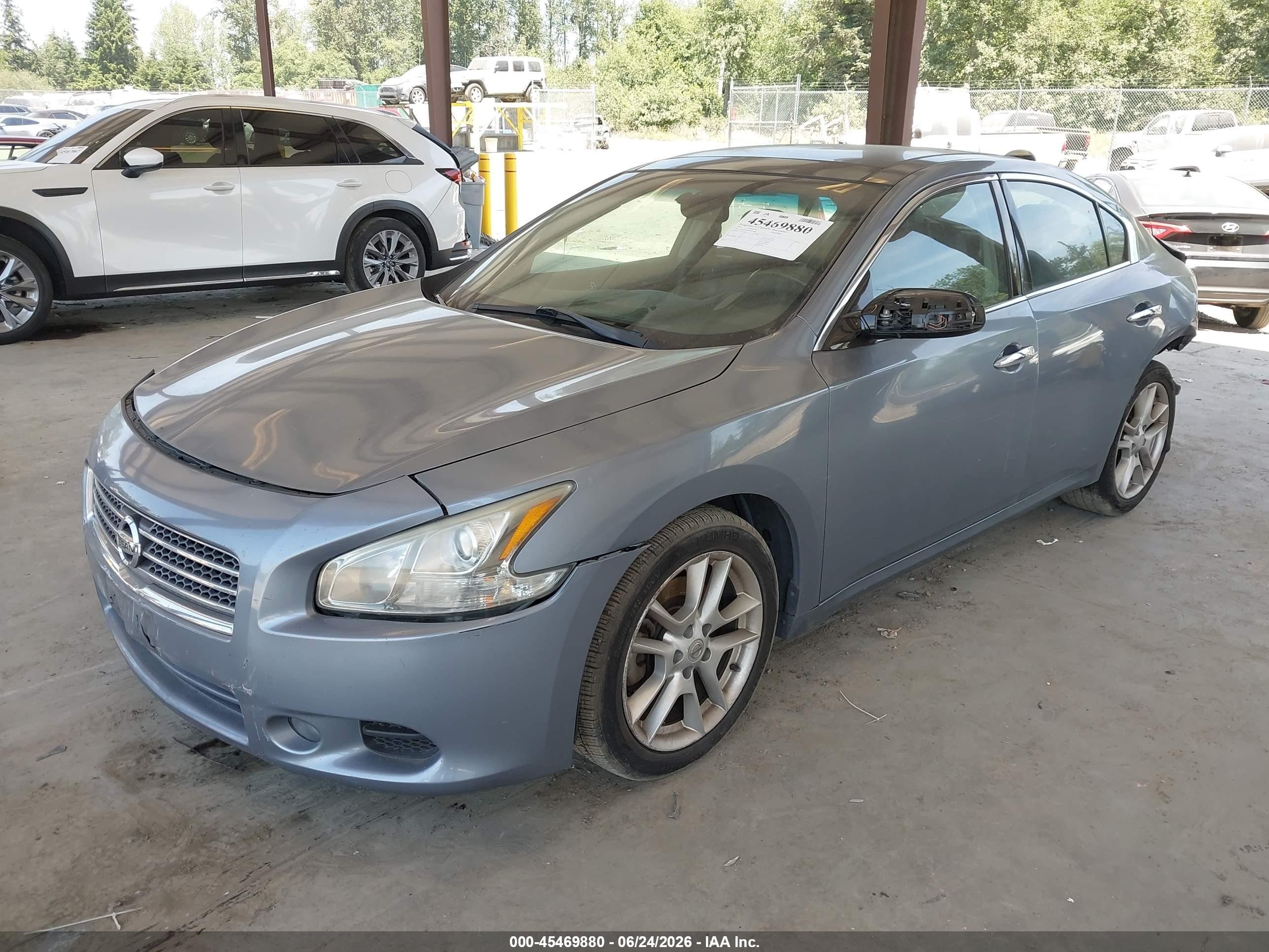 2011 Nissan Maxima 3.5 Sv Blue vin: 1N4AA5AP5BC867606