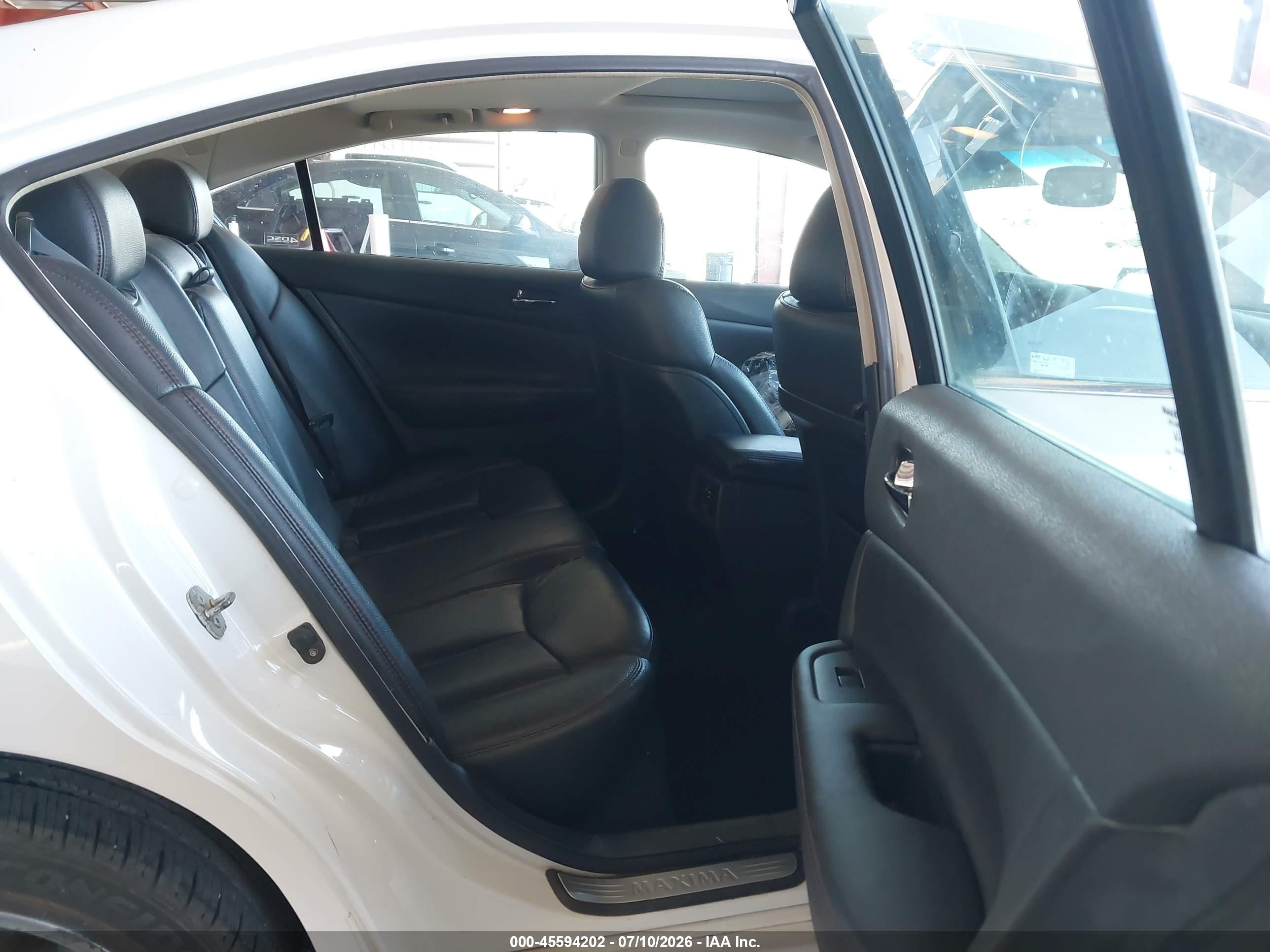 2012 Nissan Maxima 3.5 Sv White vin: 1N4AA5AP5CC807262