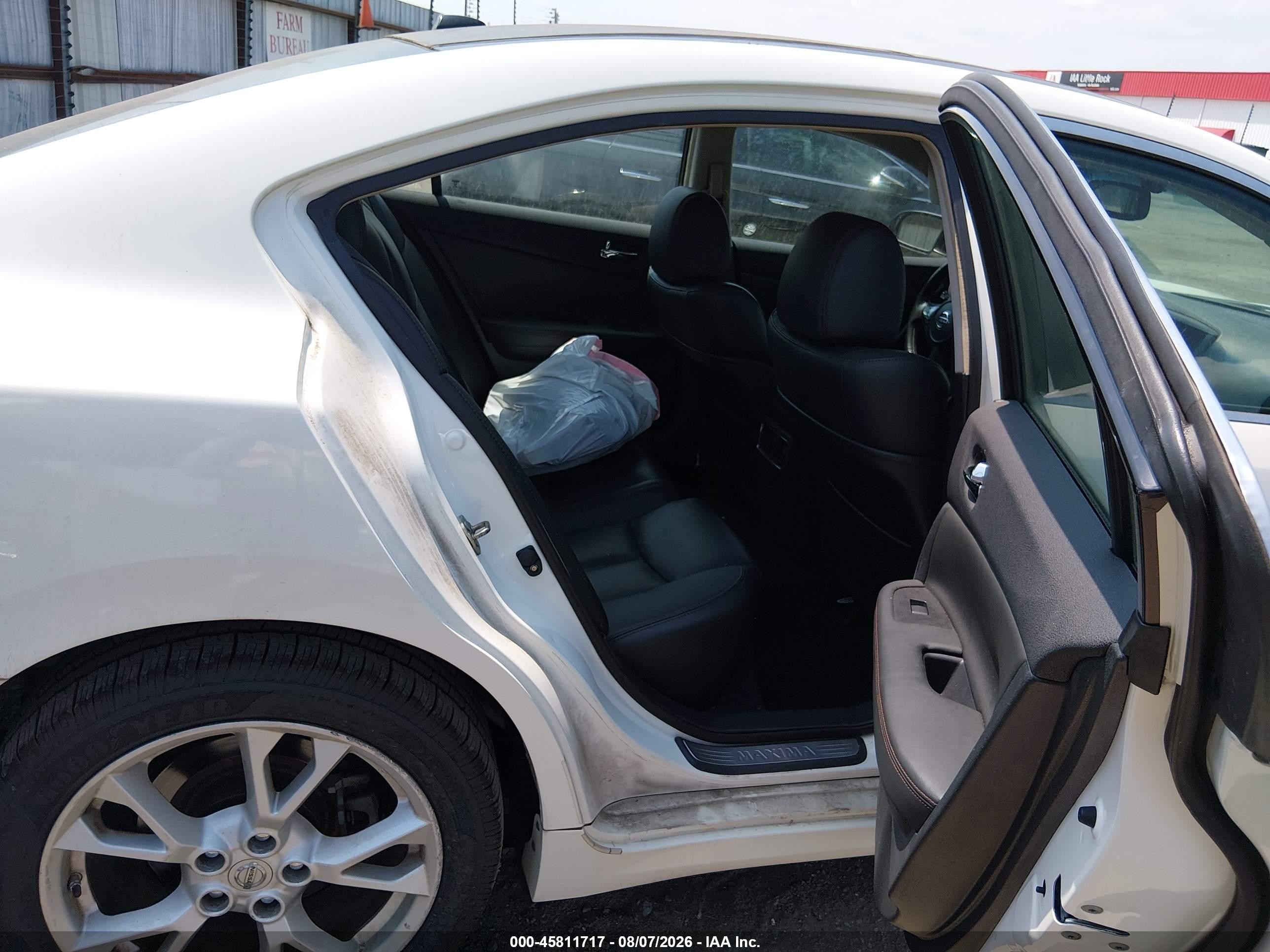 2012 Nissan Maxima 3.5 Sv White vin: 1N4AA5AP5CC807651
