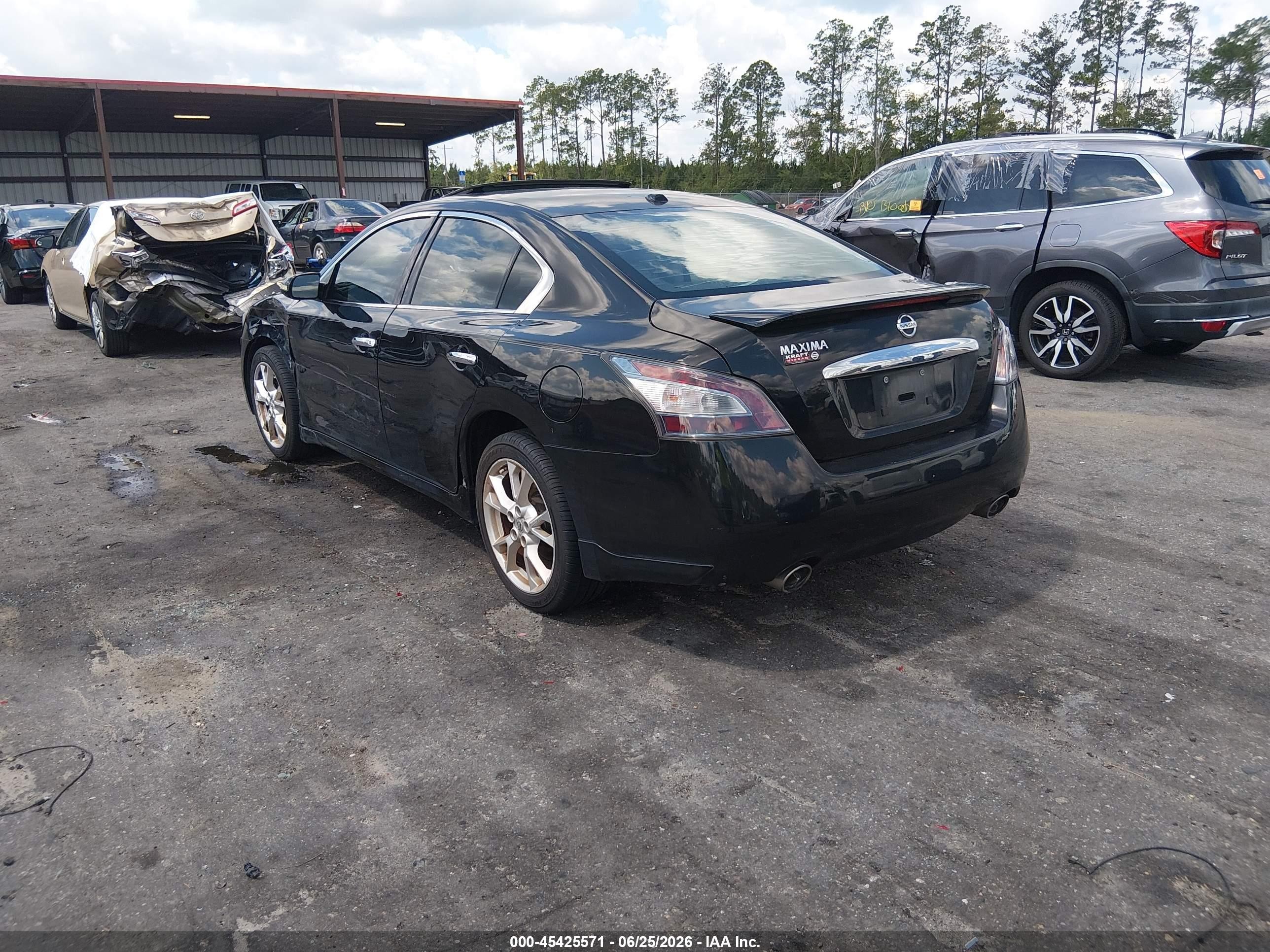 2012 Nissan Maxima 3.5 Sv Black vin: 1N4AA5AP5CC808847