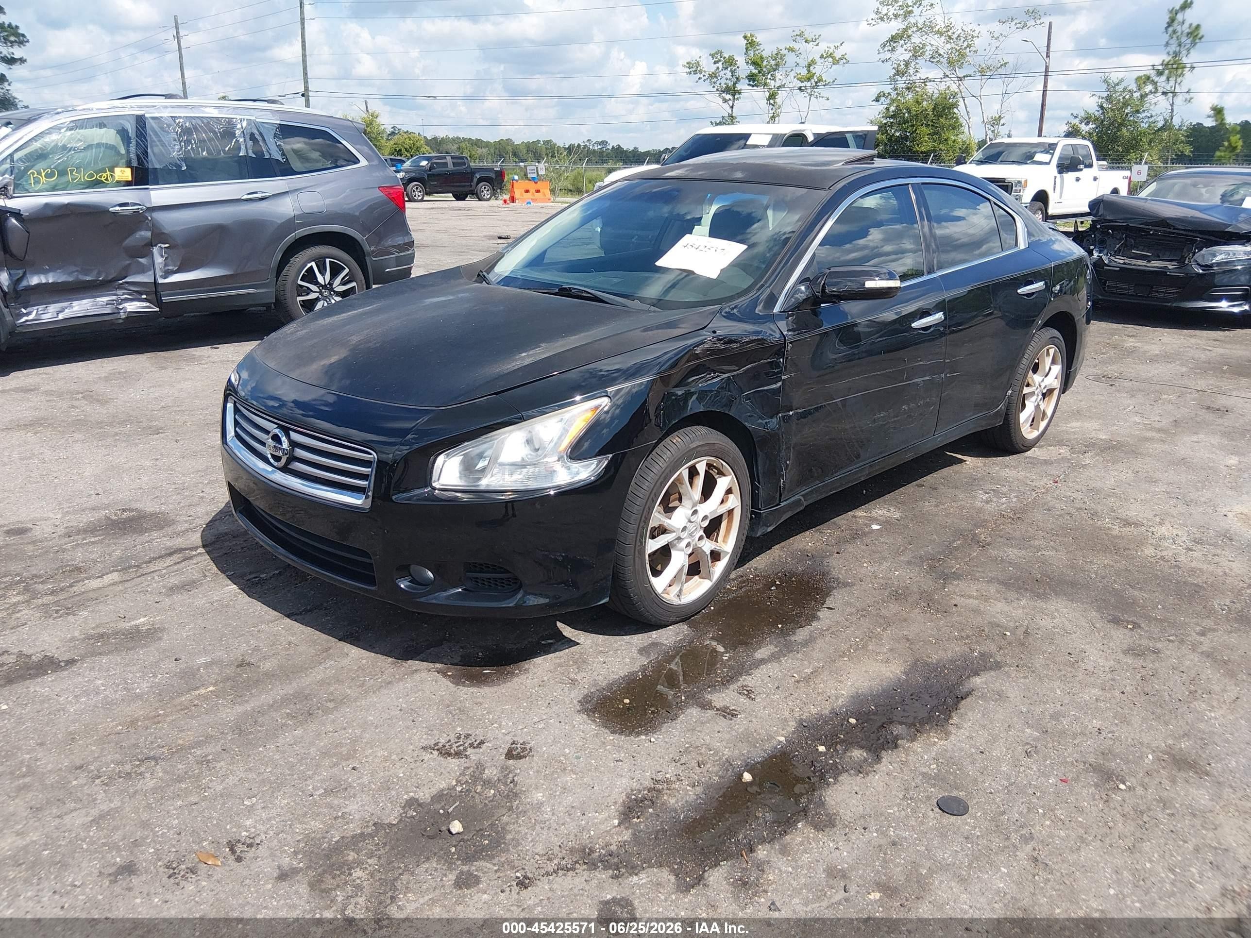 2012 Nissan Maxima 3.5 Sv Black vin: 1N4AA5AP5CC808847