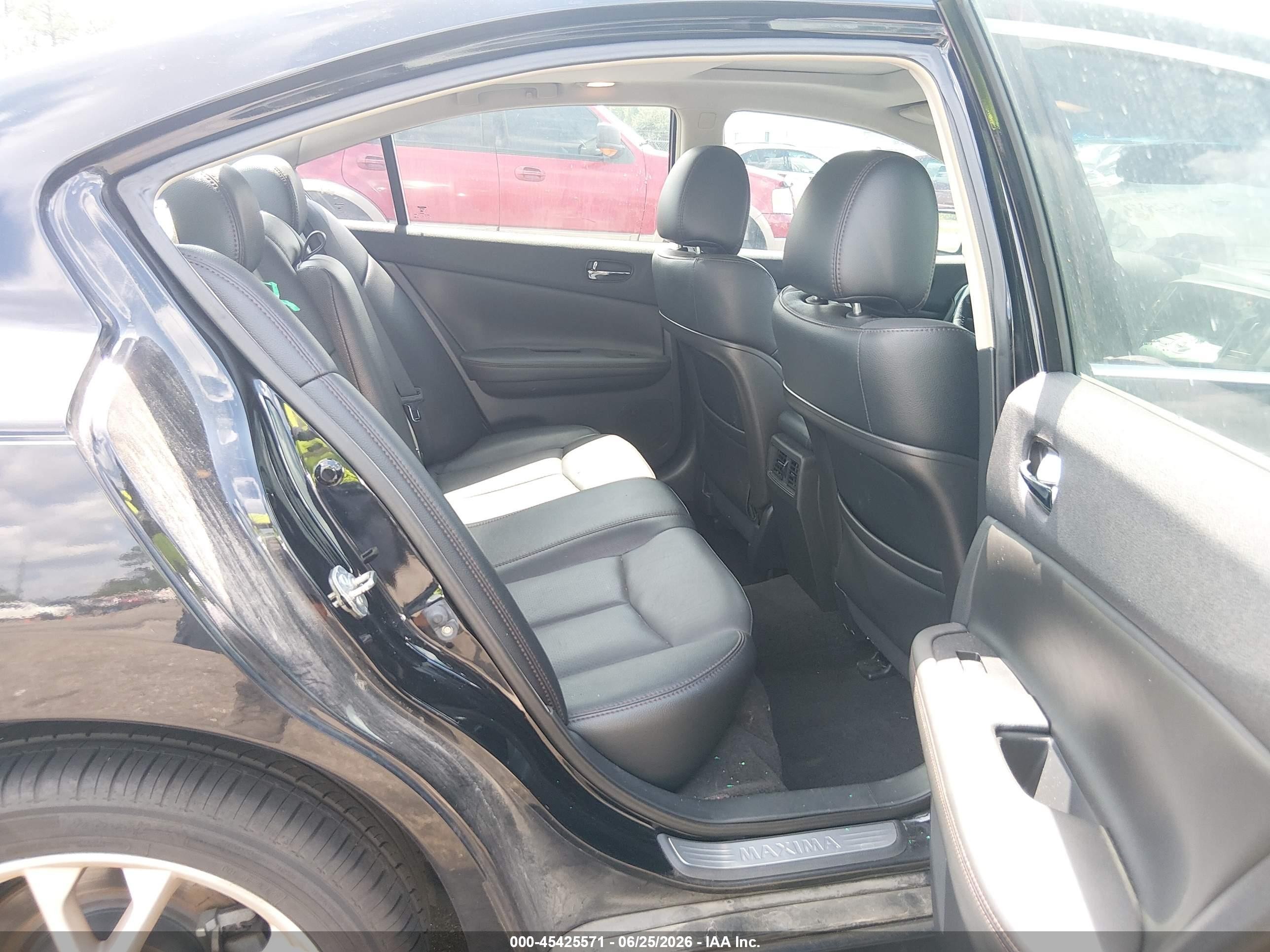 2012 Nissan Maxima 3.5 Sv Black vin: 1N4AA5AP5CC808847