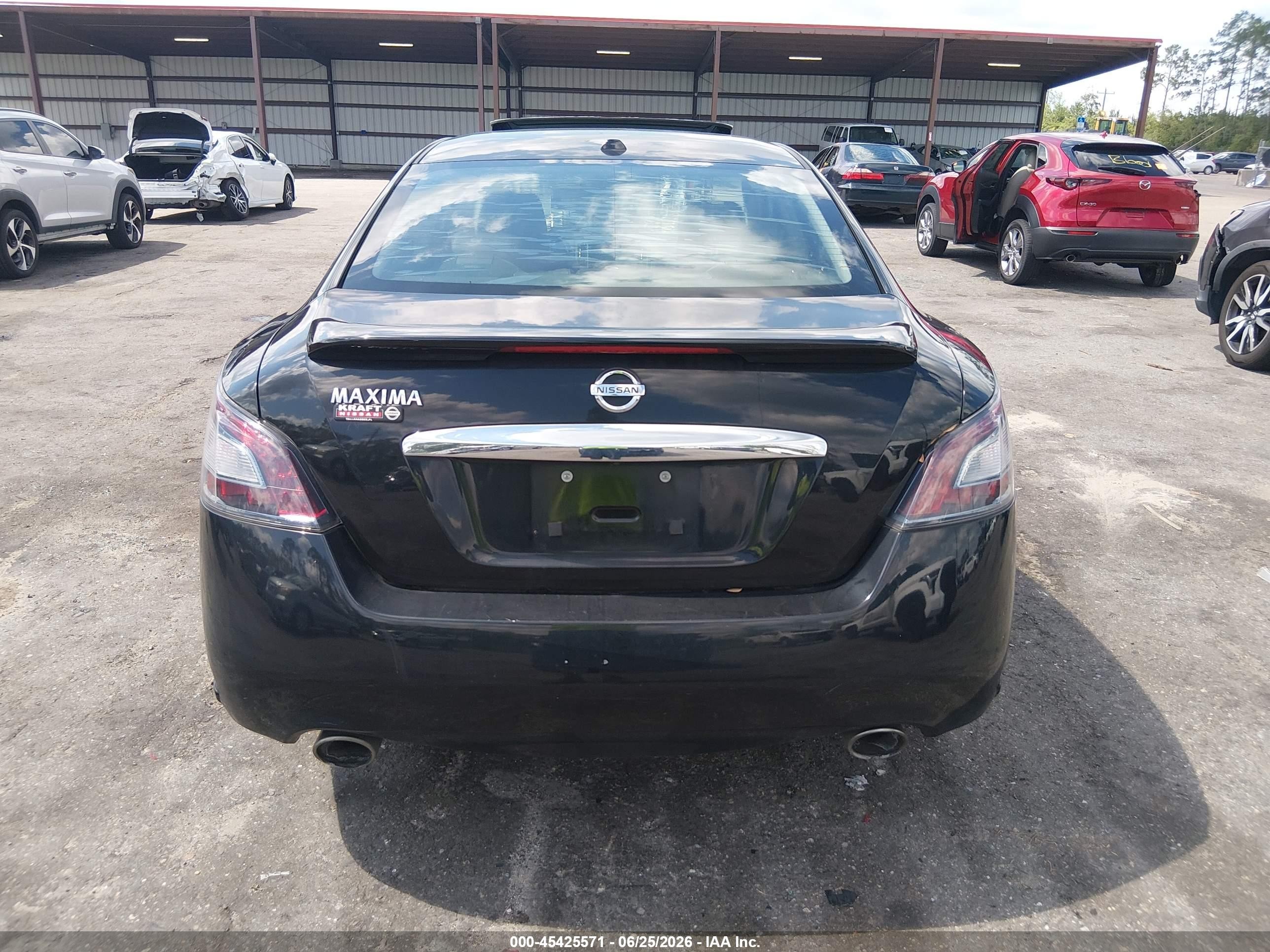 2012 Nissan Maxima 3.5 Sv Black vin: 1N4AA5AP5CC808847