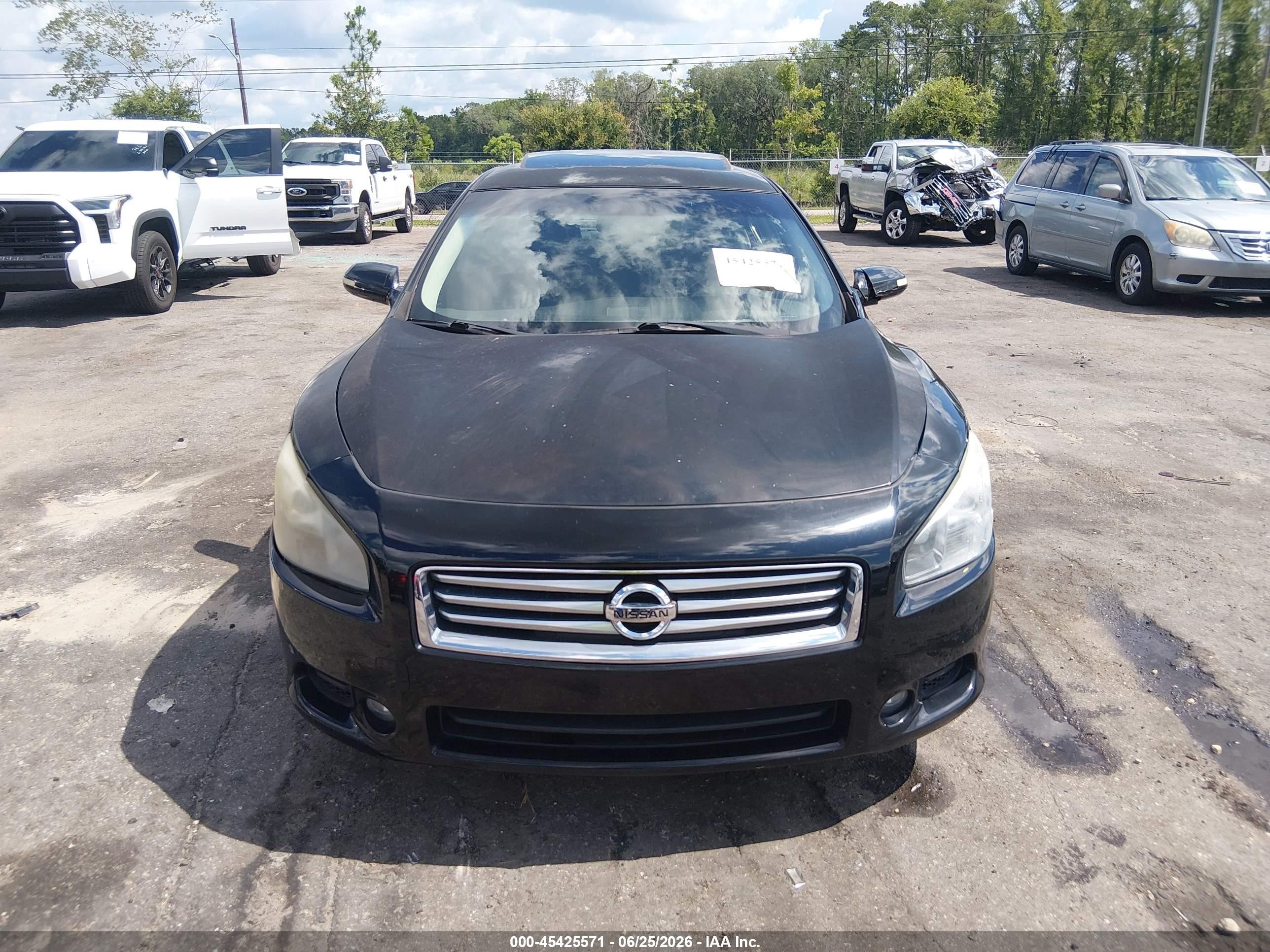 2012 Nissan Maxima 3.5 Sv Black vin: 1N4AA5AP5CC808847