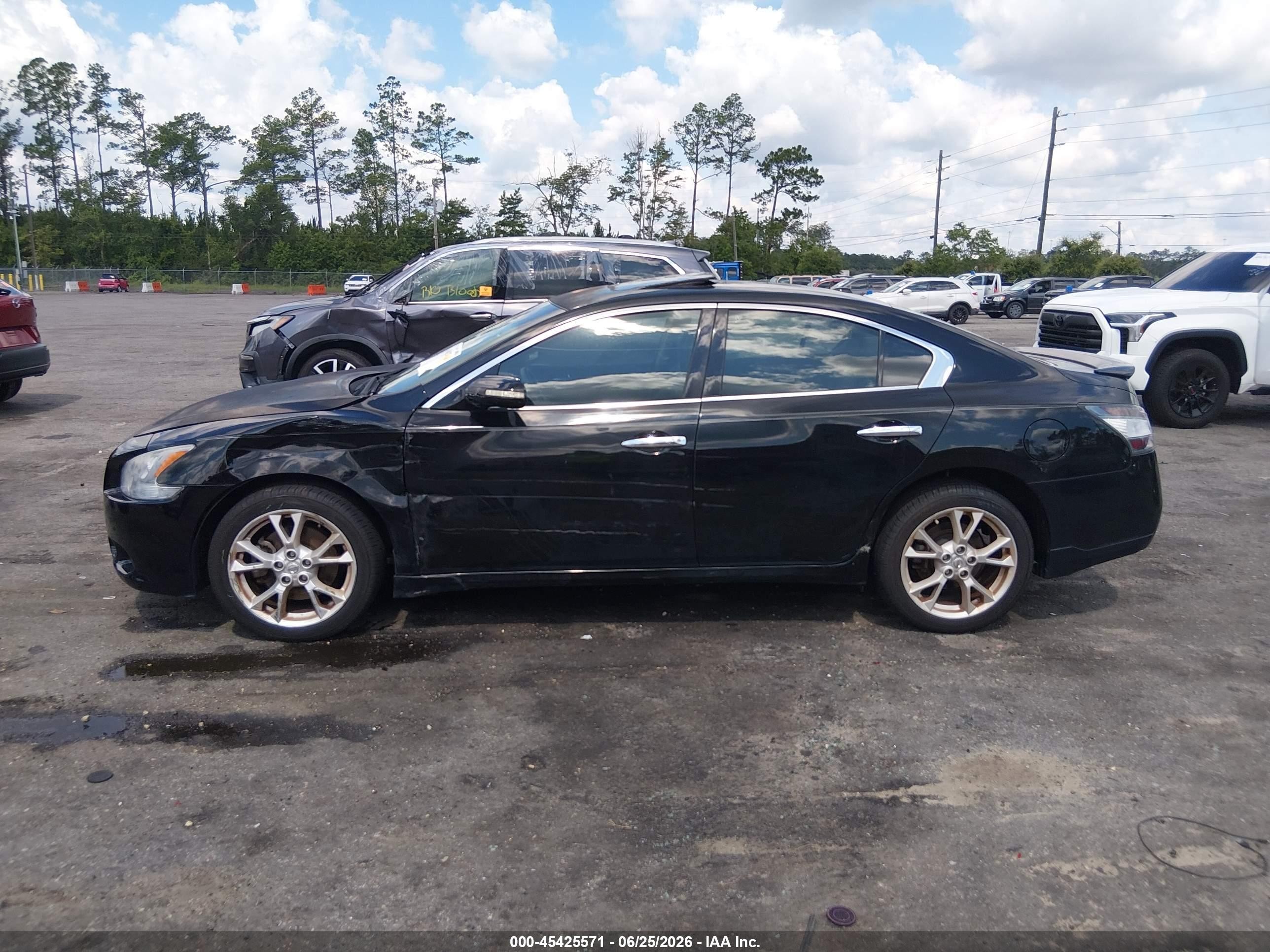2012 Nissan Maxima 3.5 Sv Black vin: 1N4AA5AP5CC808847
