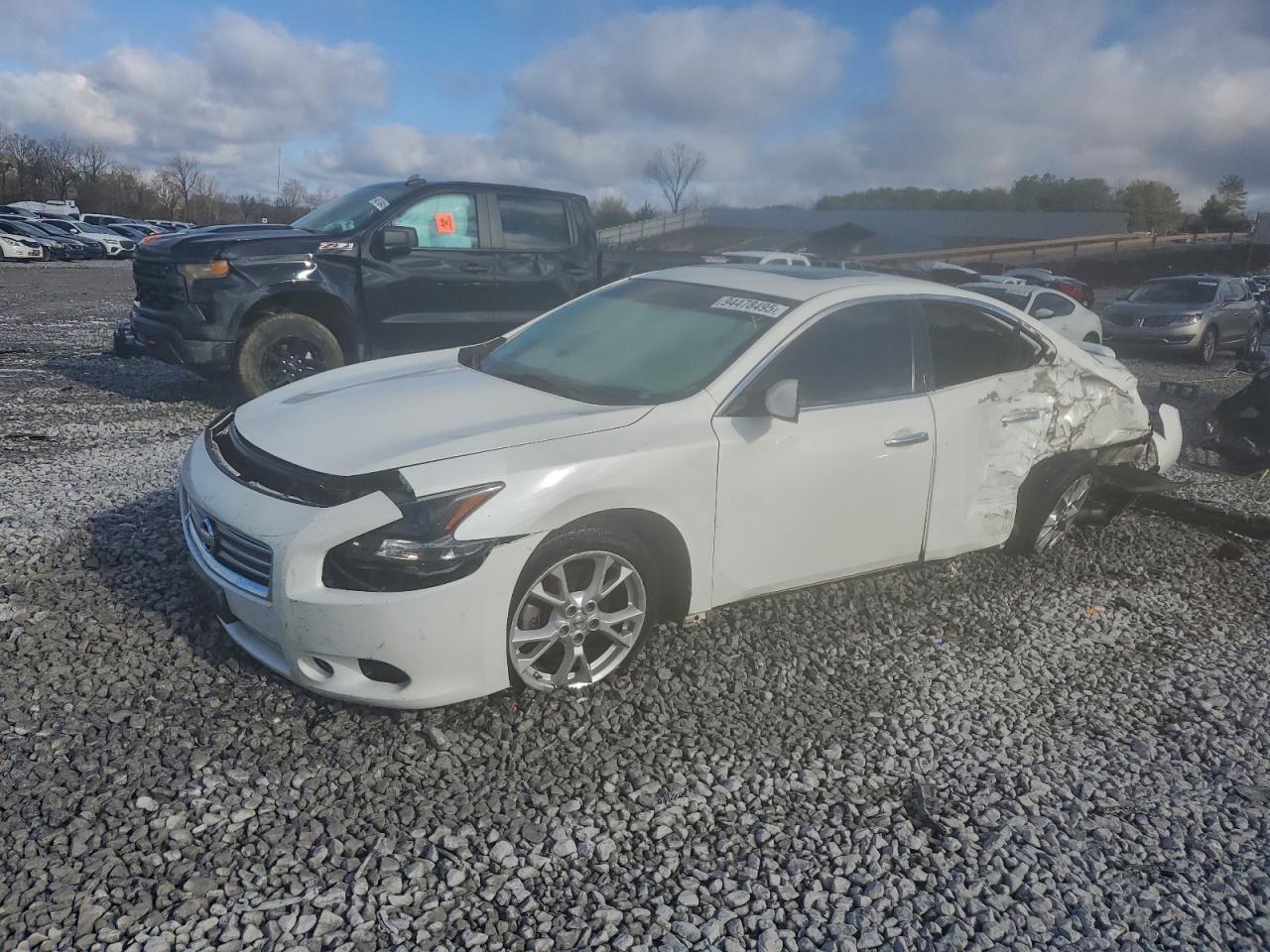 2012 Nissan Maxima 3.5 S Белый vin: 1N4AA5AP5CC810906