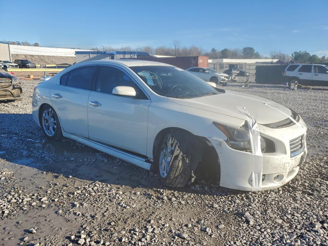 2012 Nissan Maxima 3.5 S Белый vin: 1N4AA5AP5CC810906