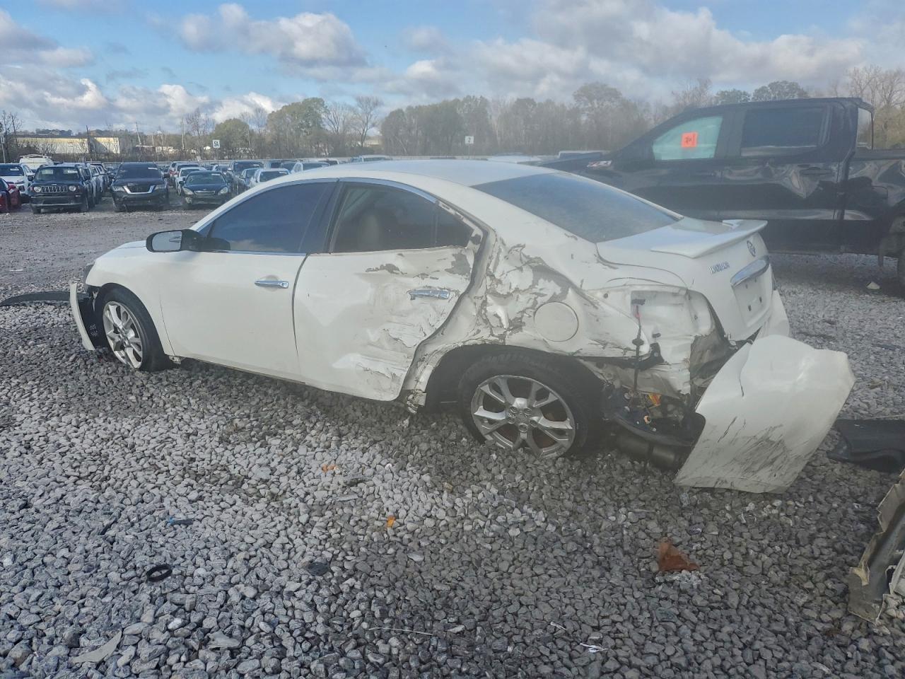 2012 Nissan Maxima 3.5 S Белый vin: 1N4AA5AP5CC810906