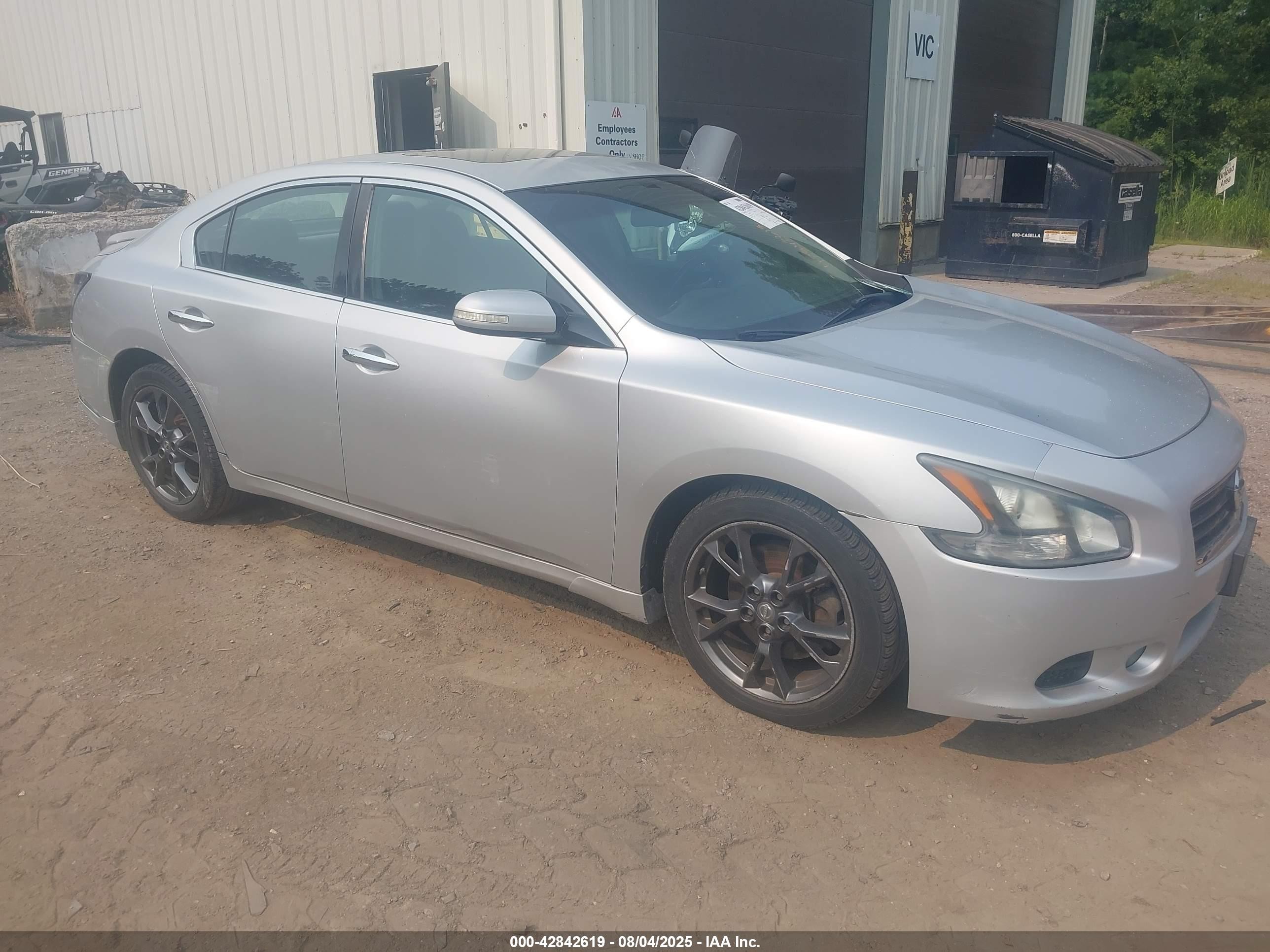 2012 Nissan Maxima 3.5 S Silver vin: 1N4AA5AP5CC812770