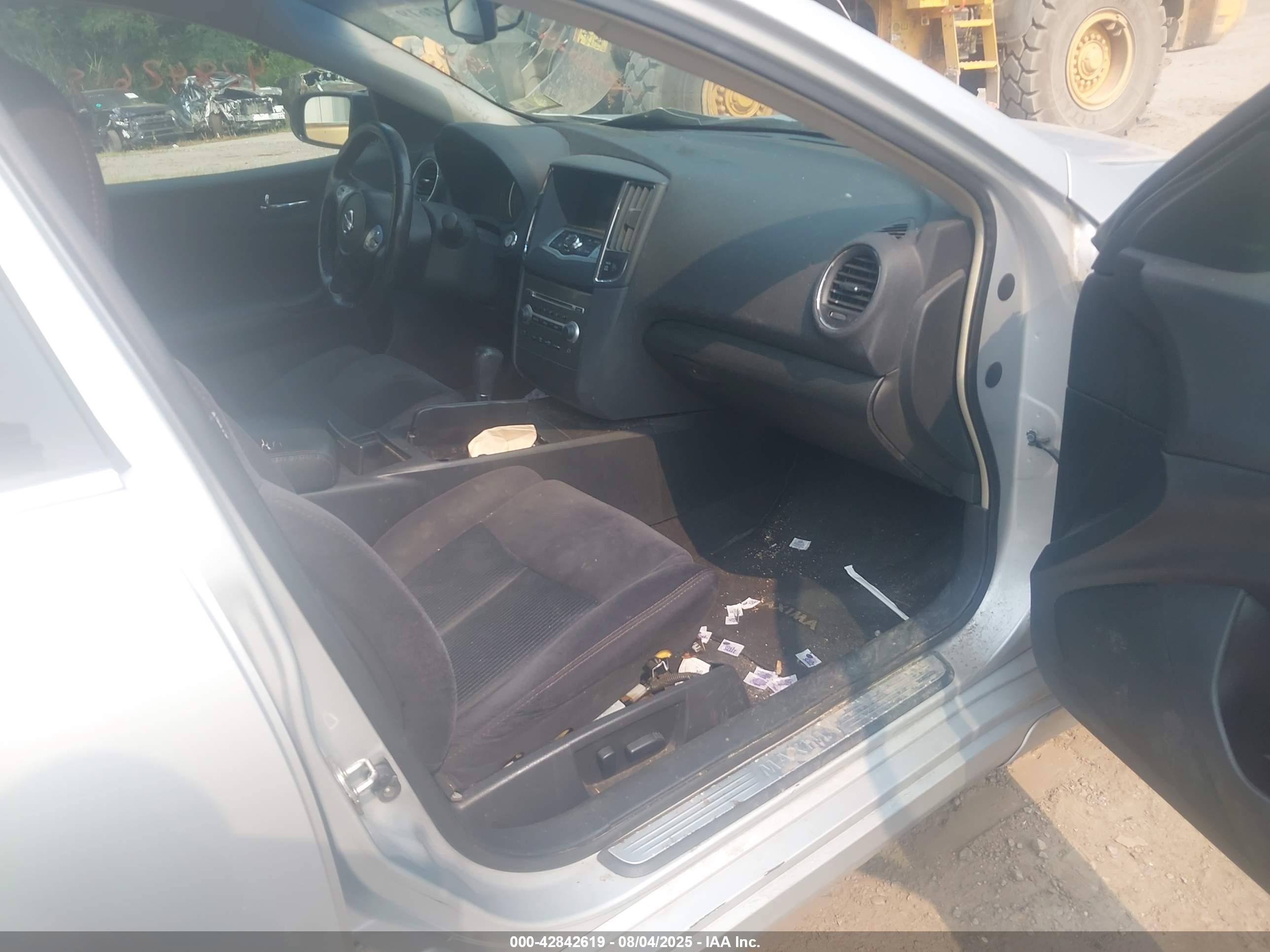 2012 Nissan Maxima 3.5 S Silver vin: 1N4AA5AP5CC812770
