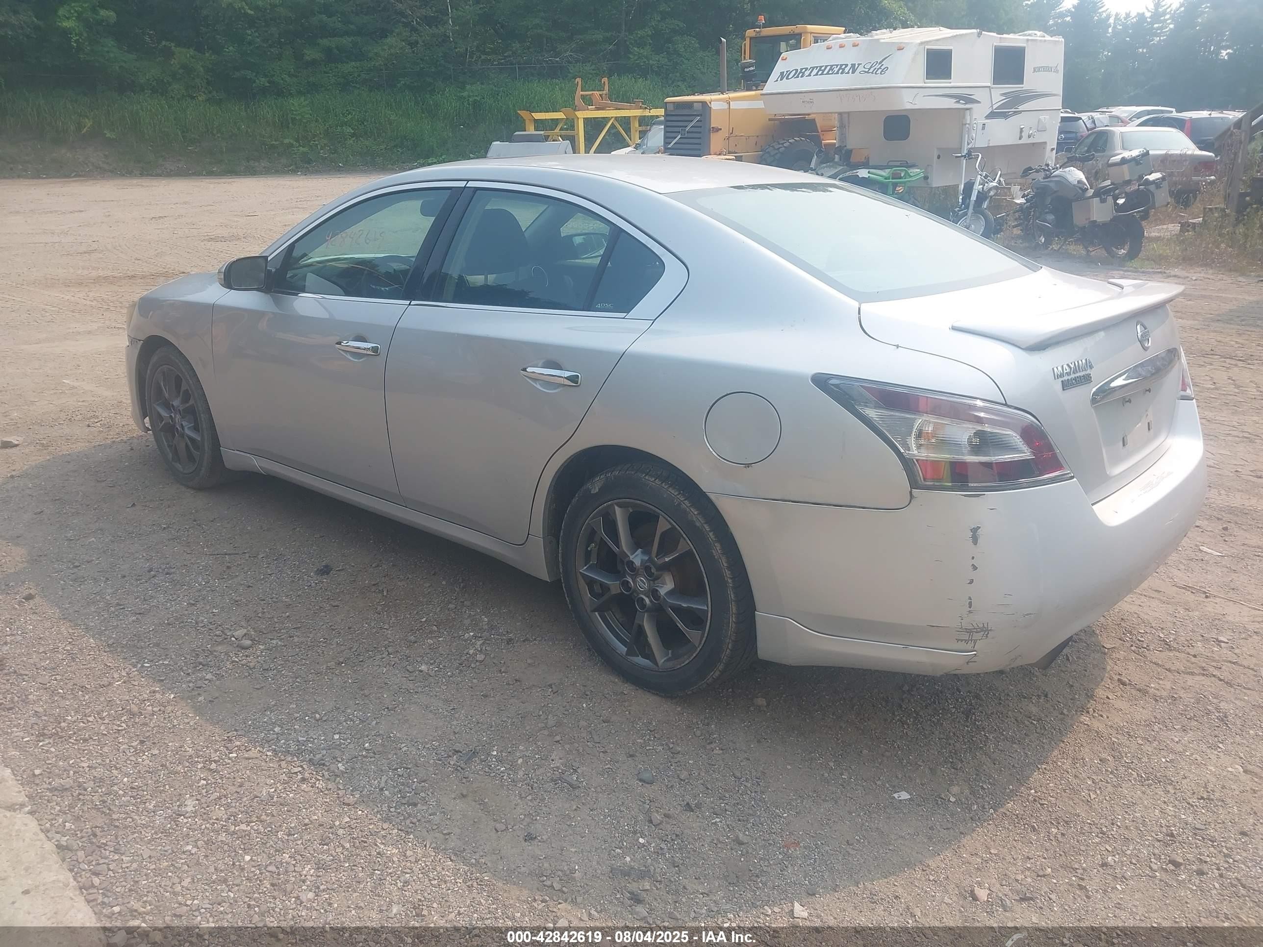 2012 Nissan Maxima 3.5 S Silver vin: 1N4AA5AP5CC812770