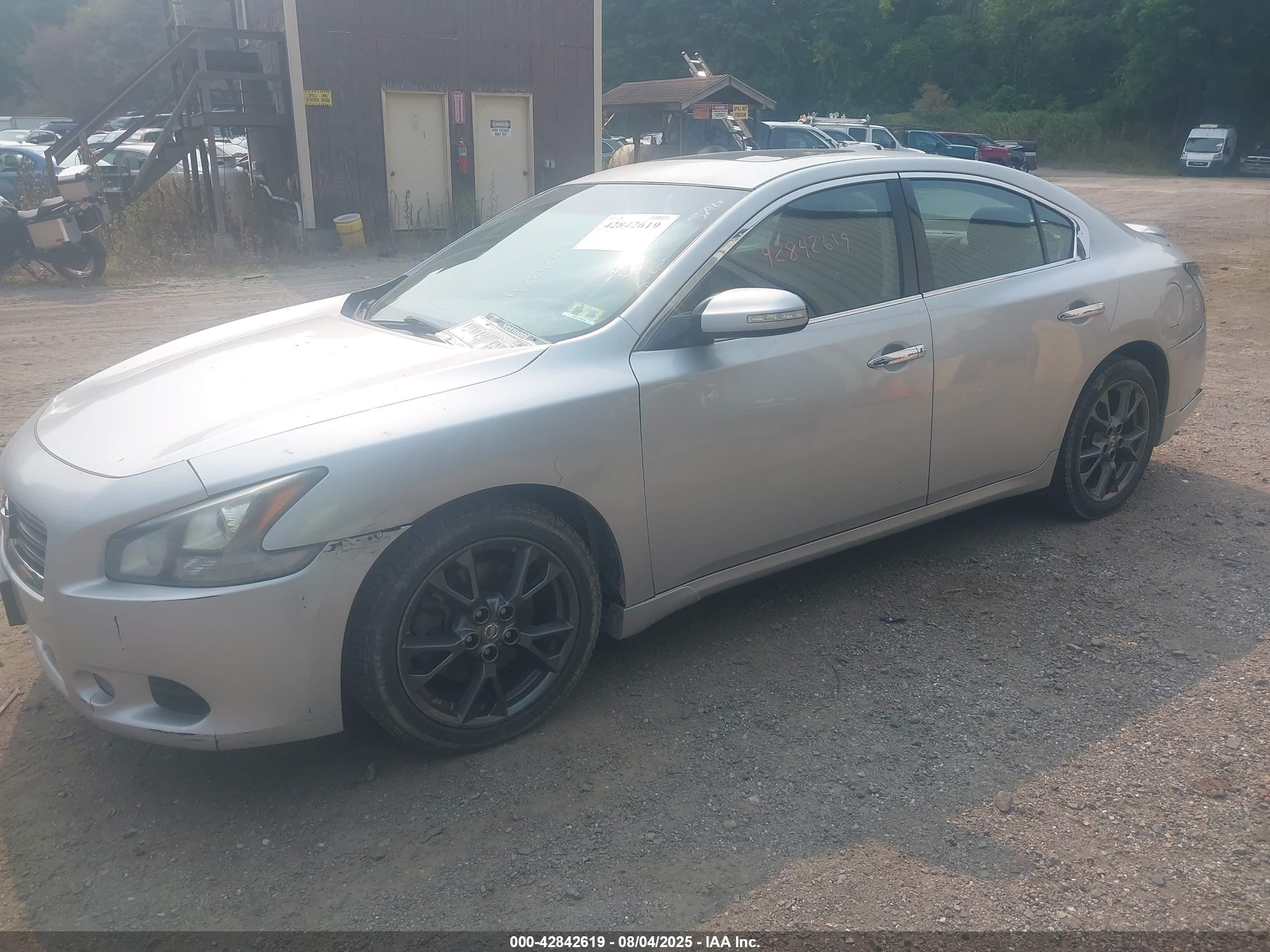 2012 Nissan Maxima 3.5 S Silver vin: 1N4AA5AP5CC812770