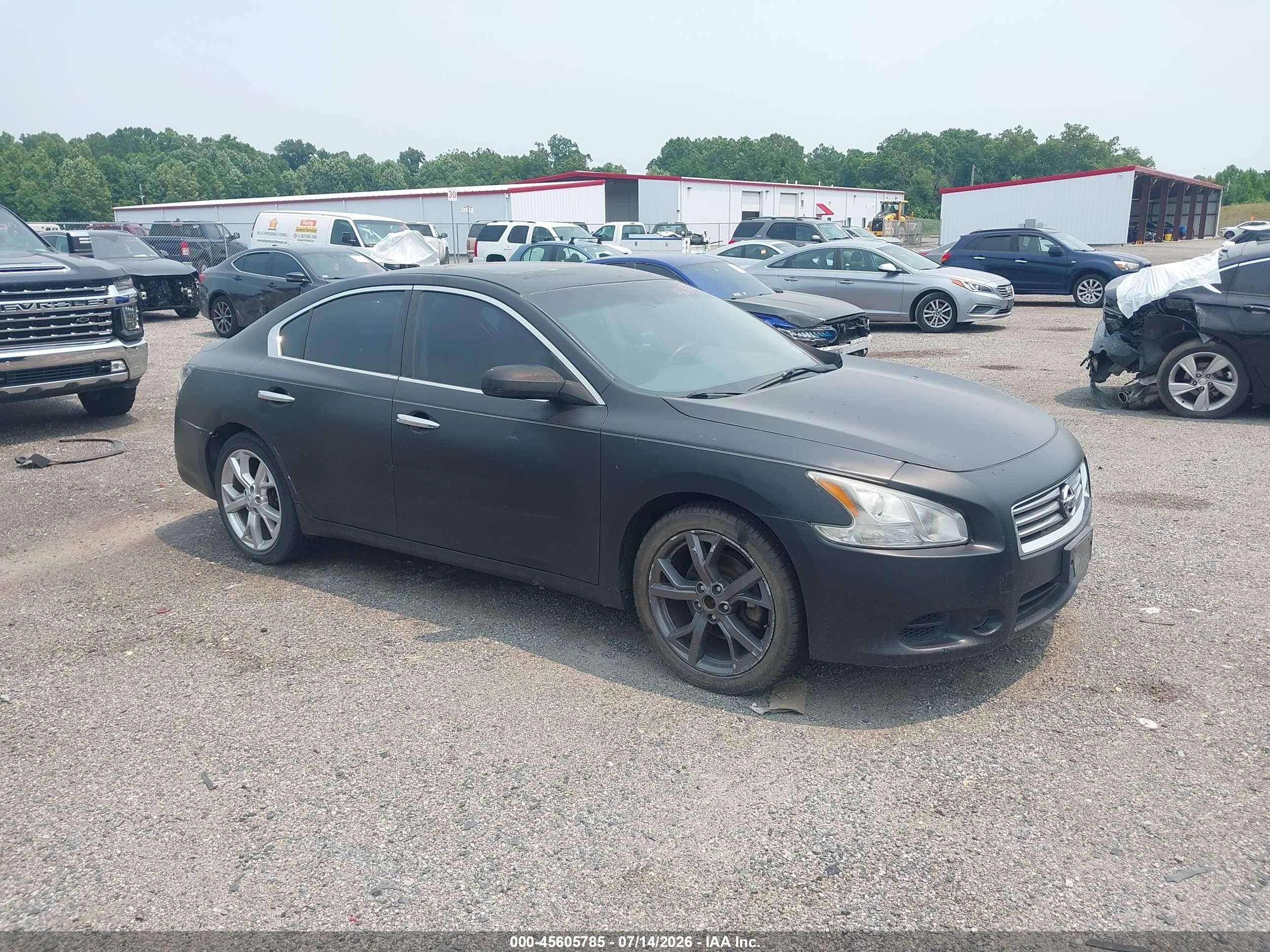 2012 Nissan Maxima 3.5 S Black vin: 1N4AA5AP5CC820867