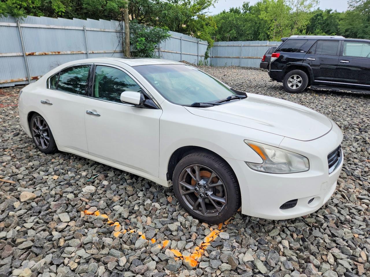 2012 Nissan Maxima 3.5 S White vin: 1N4AA5AP5CC828497