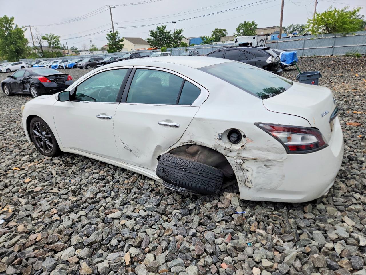 2012 Nissan Maxima 3.5 S White vin: 1N4AA5AP5CC828497