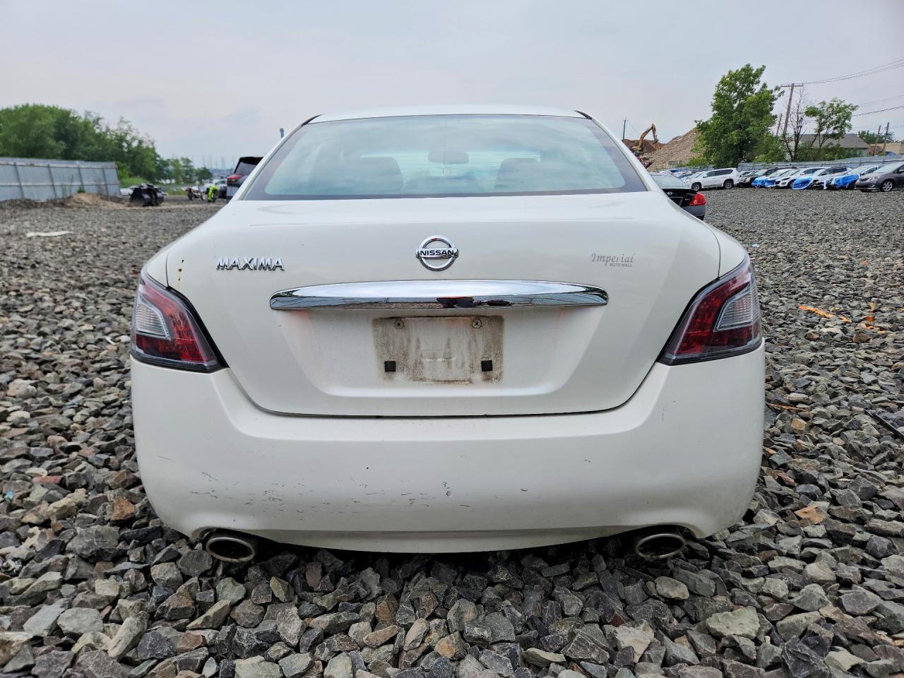 2012 Nissan Maxima 3.5 S White vin: 1N4AA5AP5CC828497