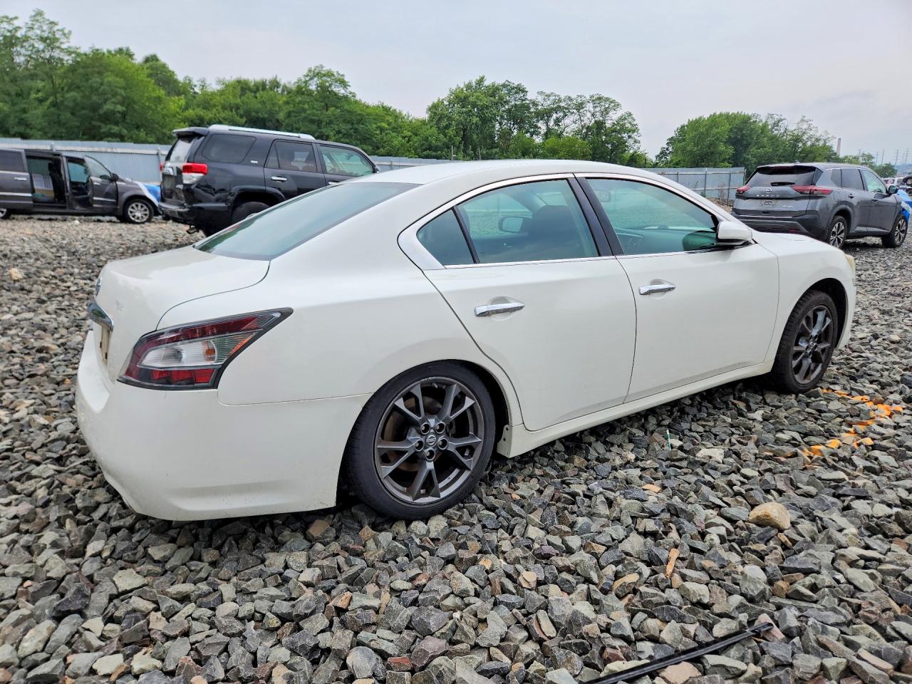 2012 Nissan Maxima 3.5 S White vin: 1N4AA5AP5CC828497
