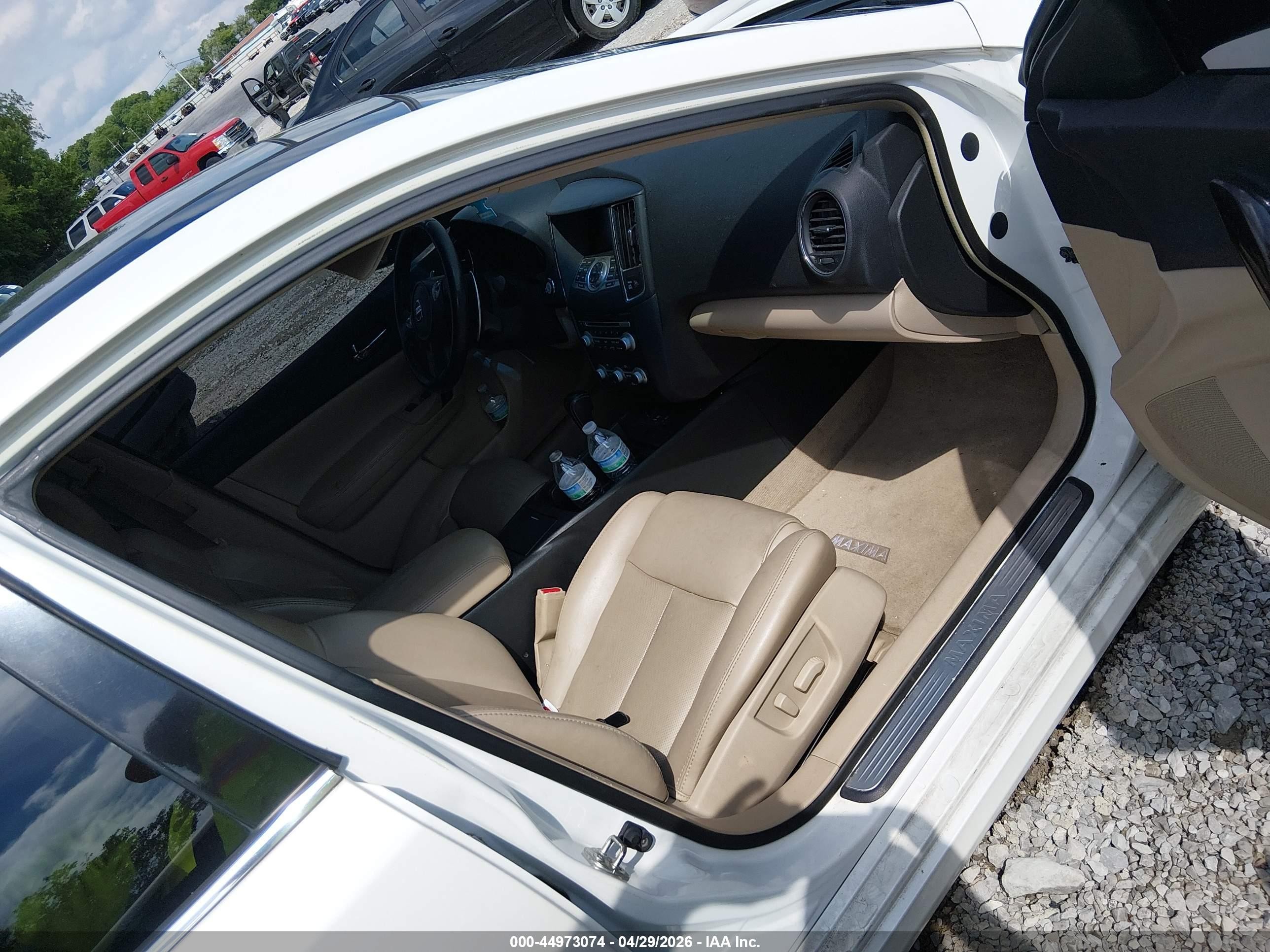 2012 Nissan Maxima 3.5 Sv White vin: 1N4AA5AP5CC840567