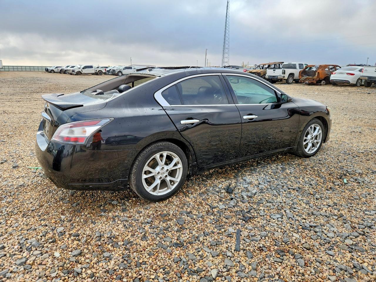 2012 Nissan Maxima 3.5 S Black vin: 1N4AA5AP5CC847583