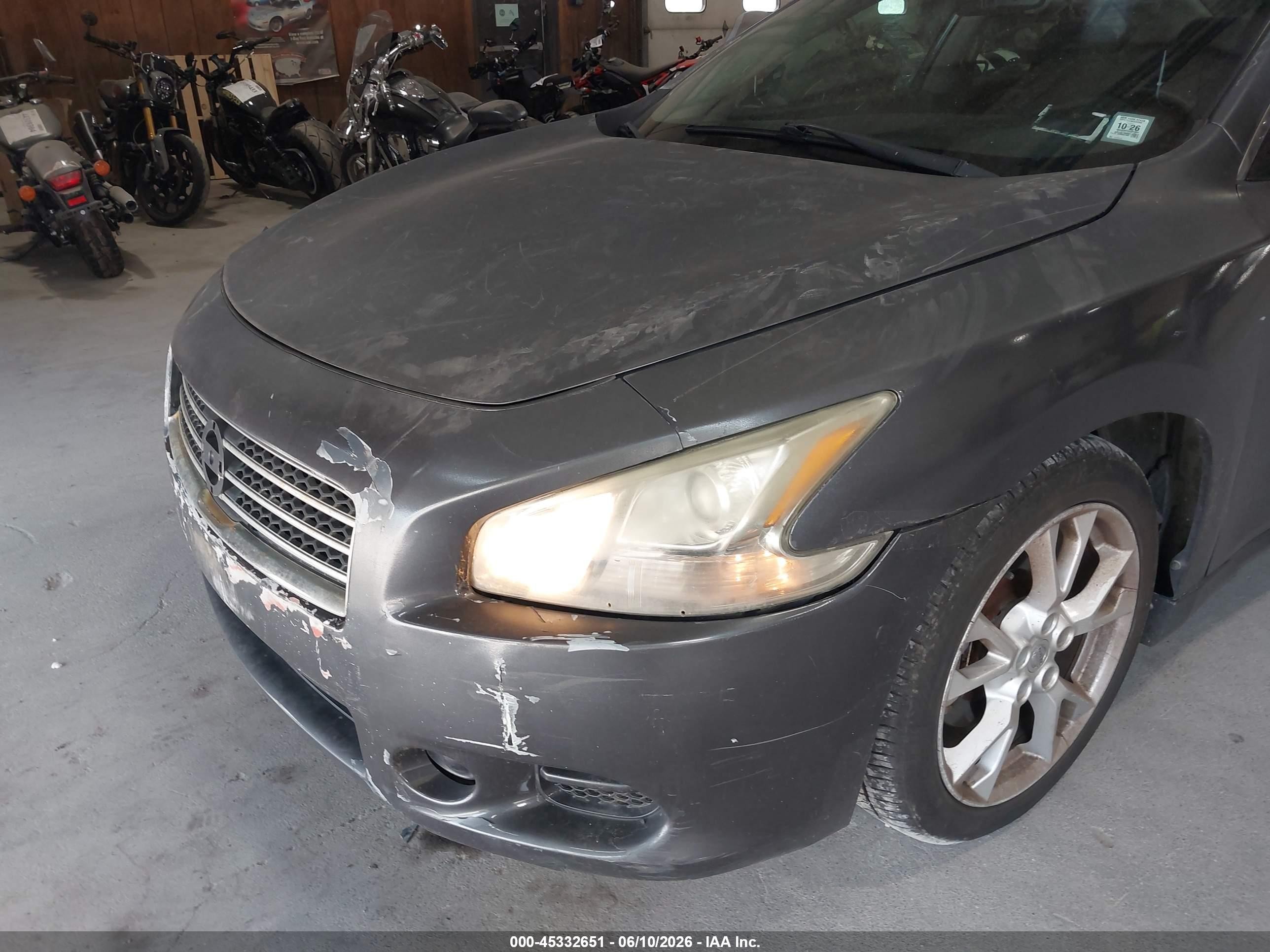2012 Nissan Maxima 3.5 S Black vin: 1N4AA5AP5CC855862