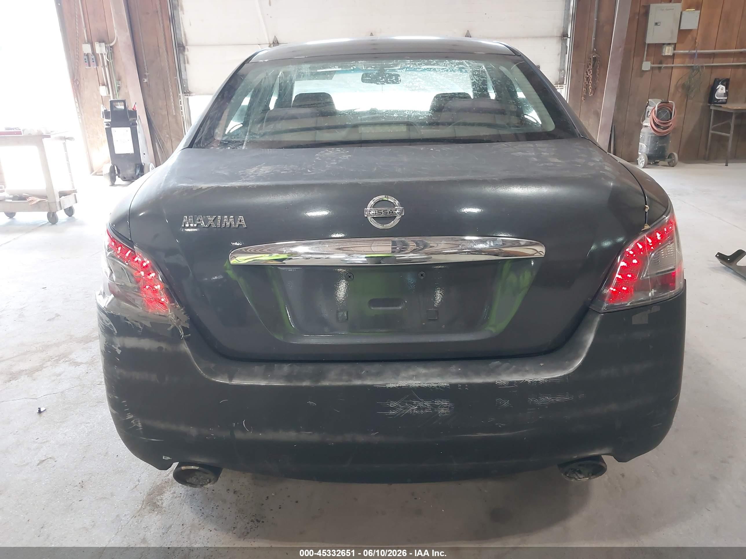 2012 Nissan Maxima 3.5 S Black vin: 1N4AA5AP5CC855862