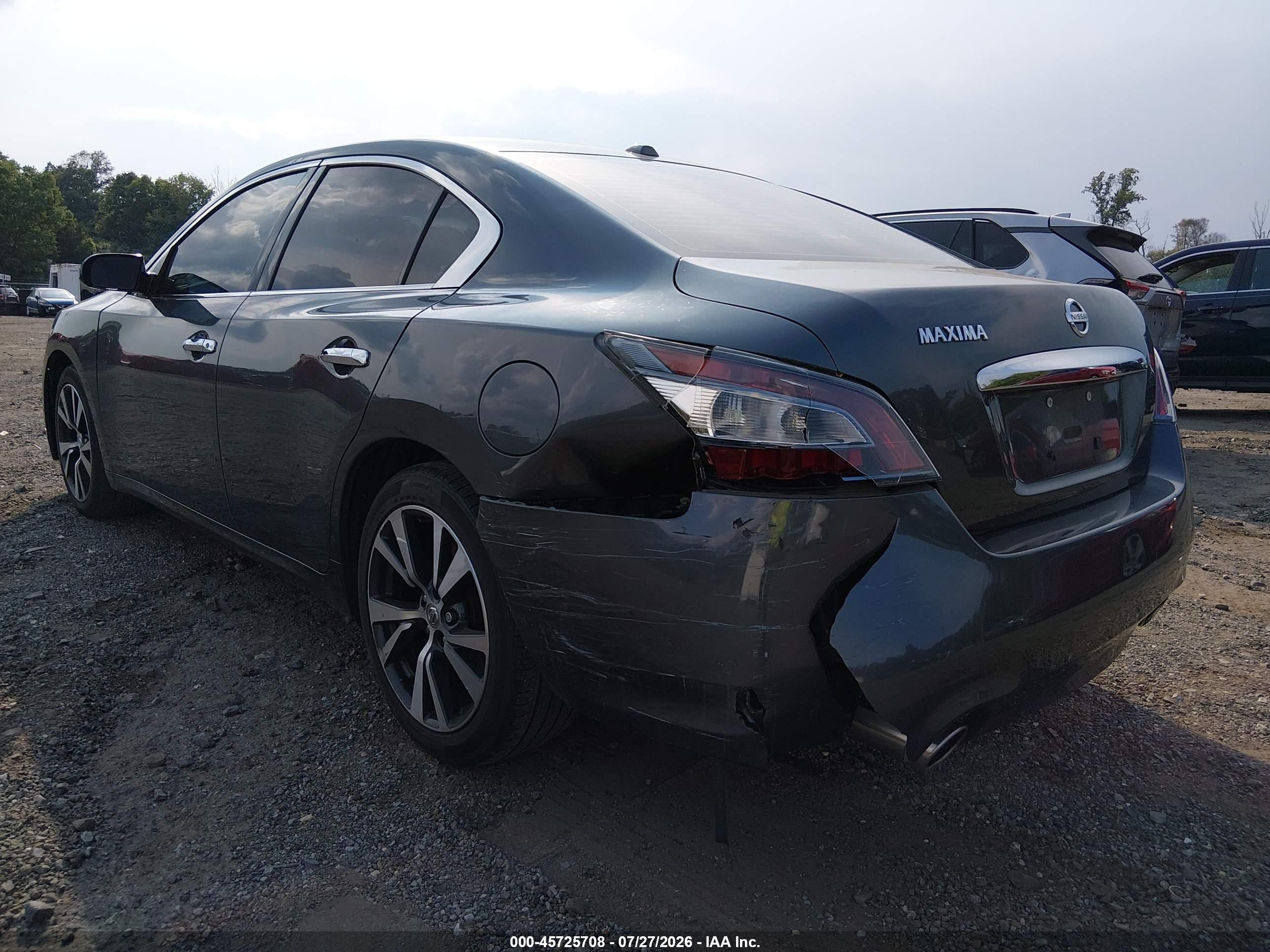 2012 Nissan Maxima 3.5 Sv Серый vin: 1N4AA5AP5CC860446
