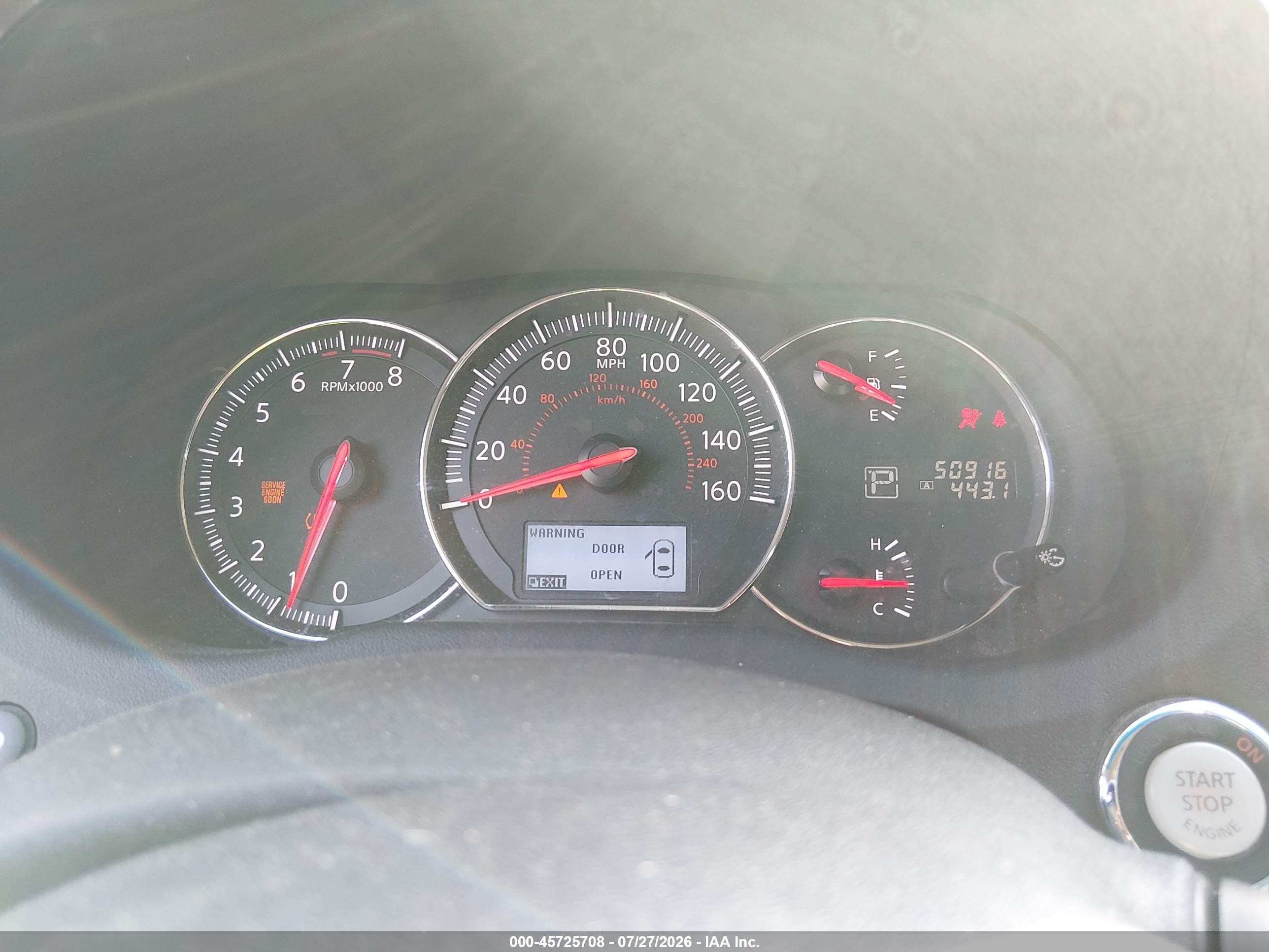 2012 Nissan Maxima 3.5 Sv Серый vin: 1N4AA5AP5CC860446