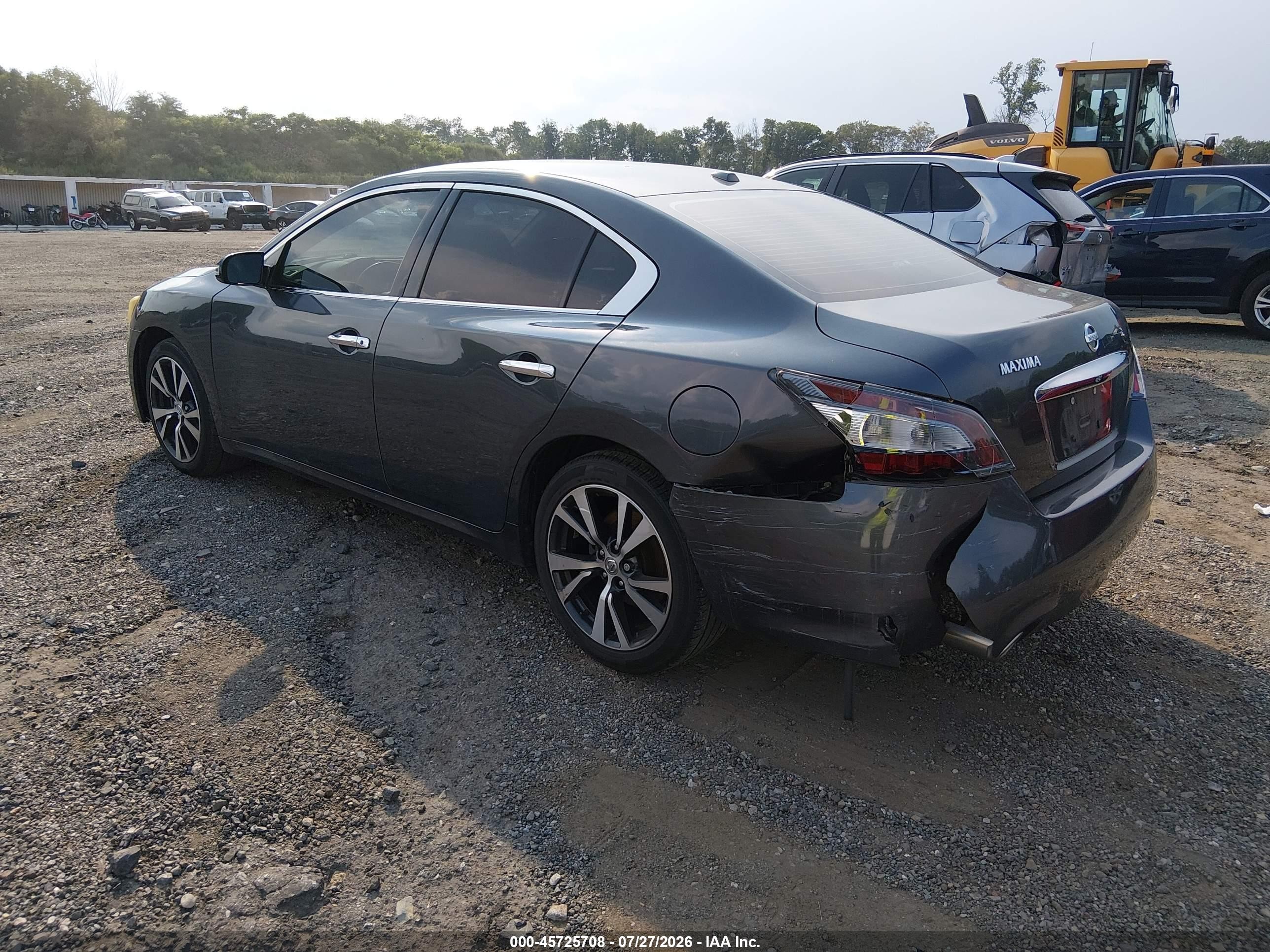 2012 Nissan Maxima 3.5 Sv Серый vin: 1N4AA5AP5CC860446