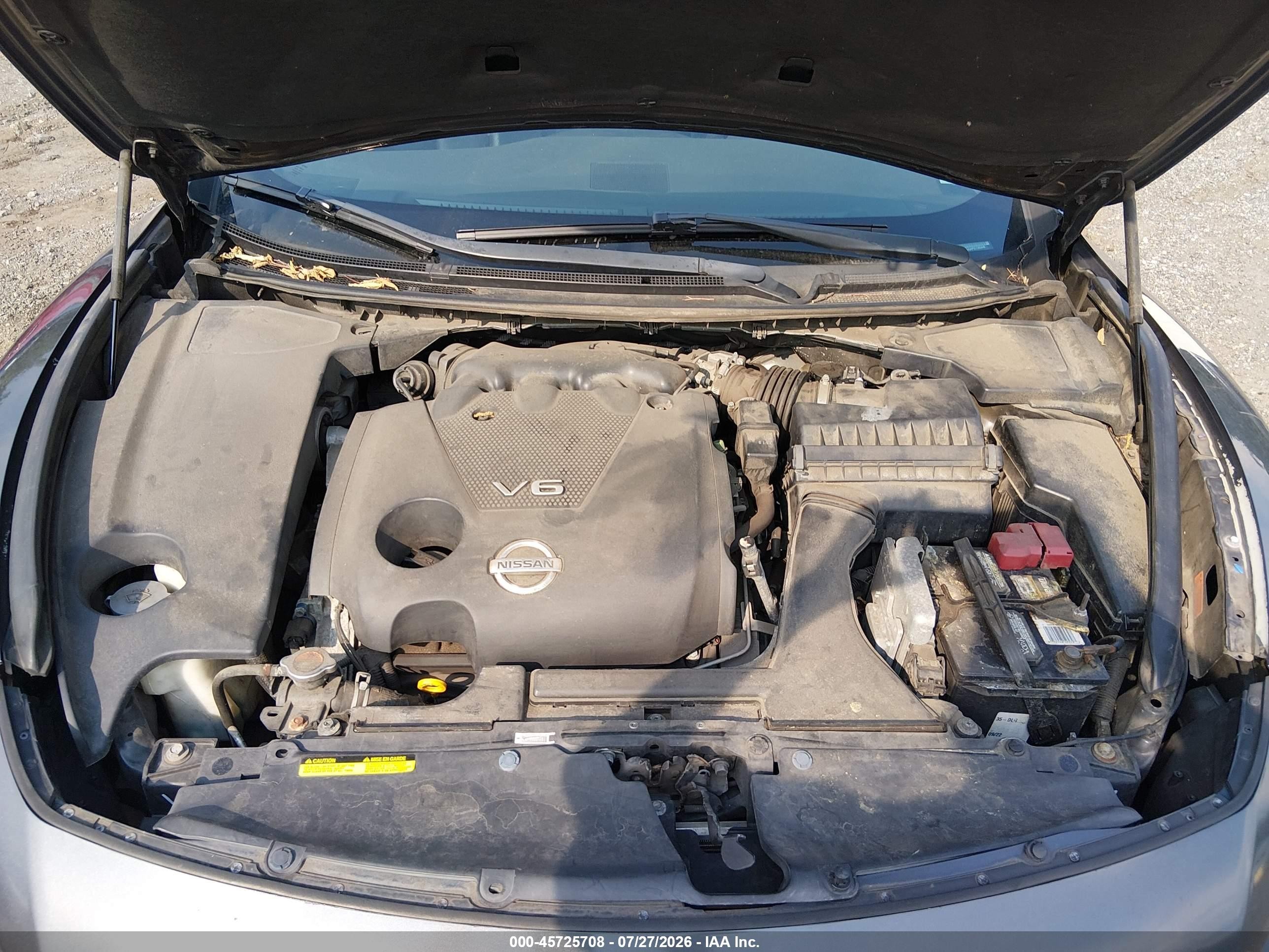 2012 Nissan Maxima 3.5 Sv Серый vin: 1N4AA5AP5CC860446