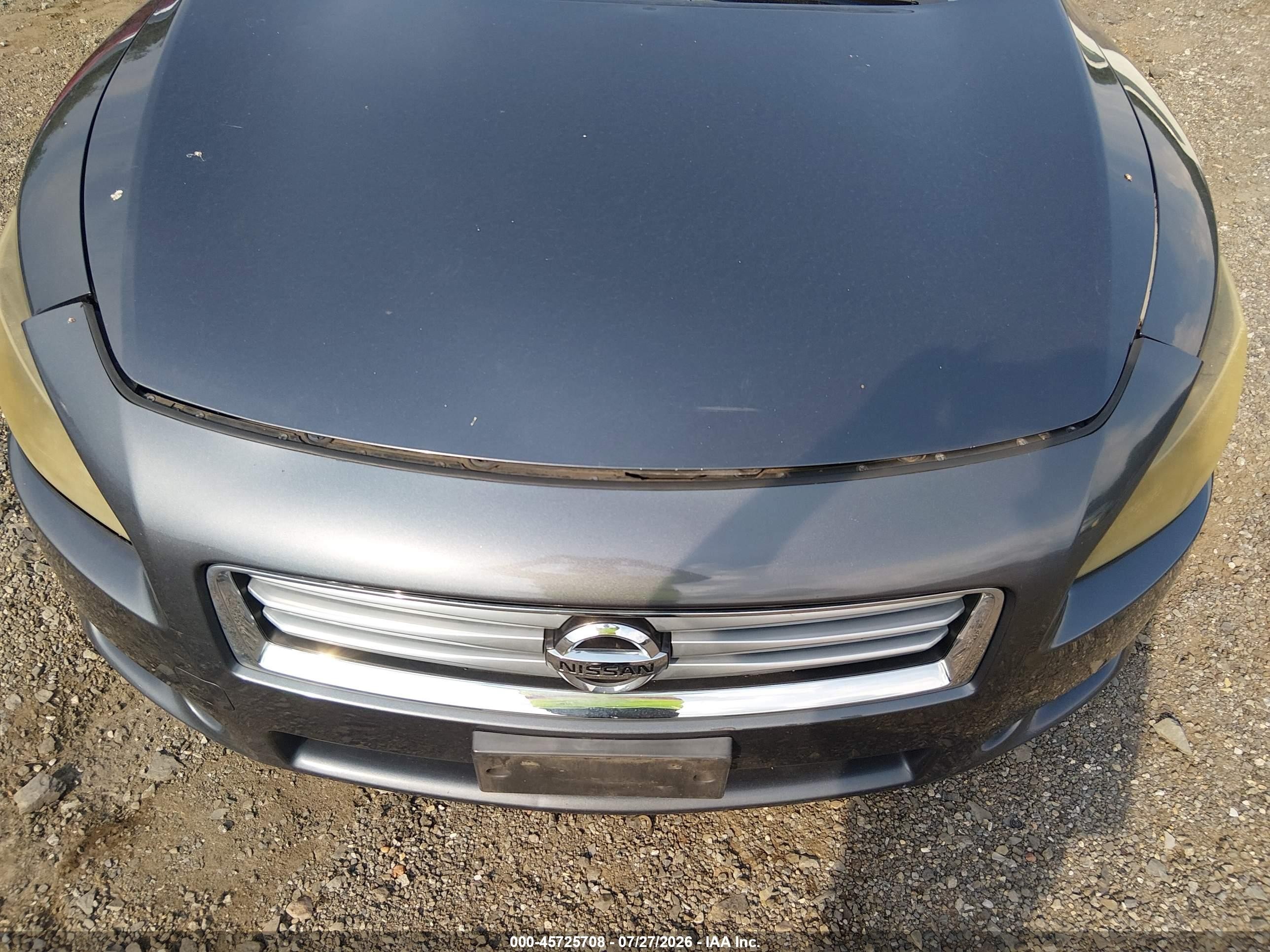 2012 Nissan Maxima 3.5 Sv Серый vin: 1N4AA5AP5CC860446