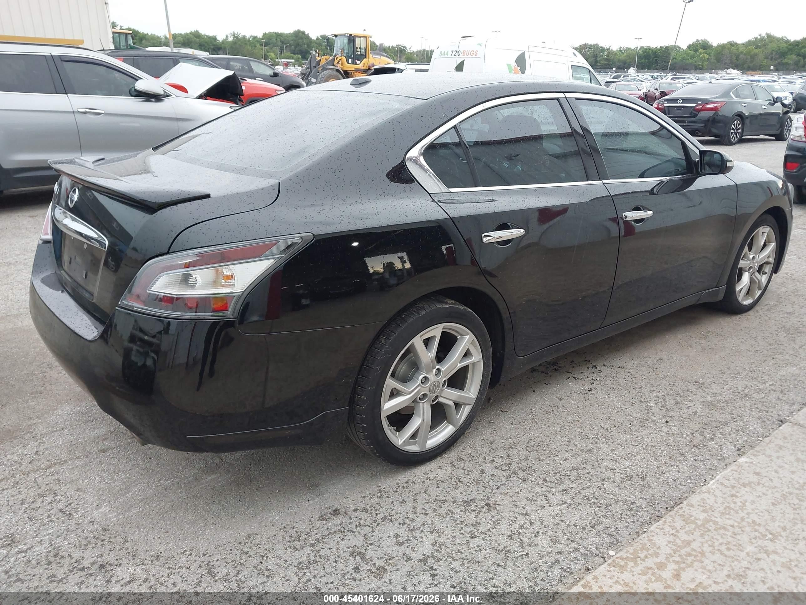 2012 Nissan Maxima 3.5 Sv Black vin: 1N4AA5AP5CC864707