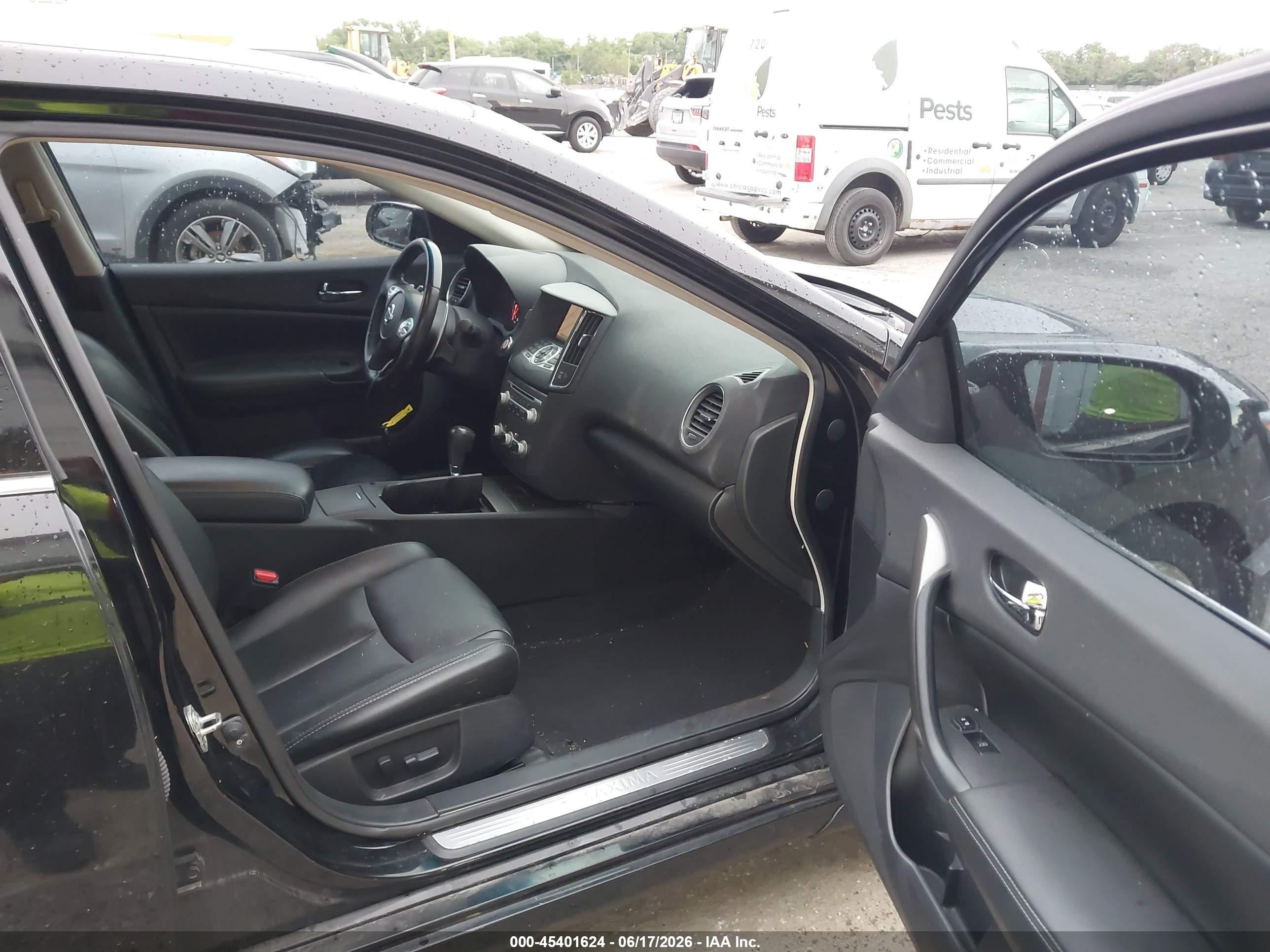 2012 Nissan Maxima 3.5 Sv Black vin: 1N4AA5AP5CC864707