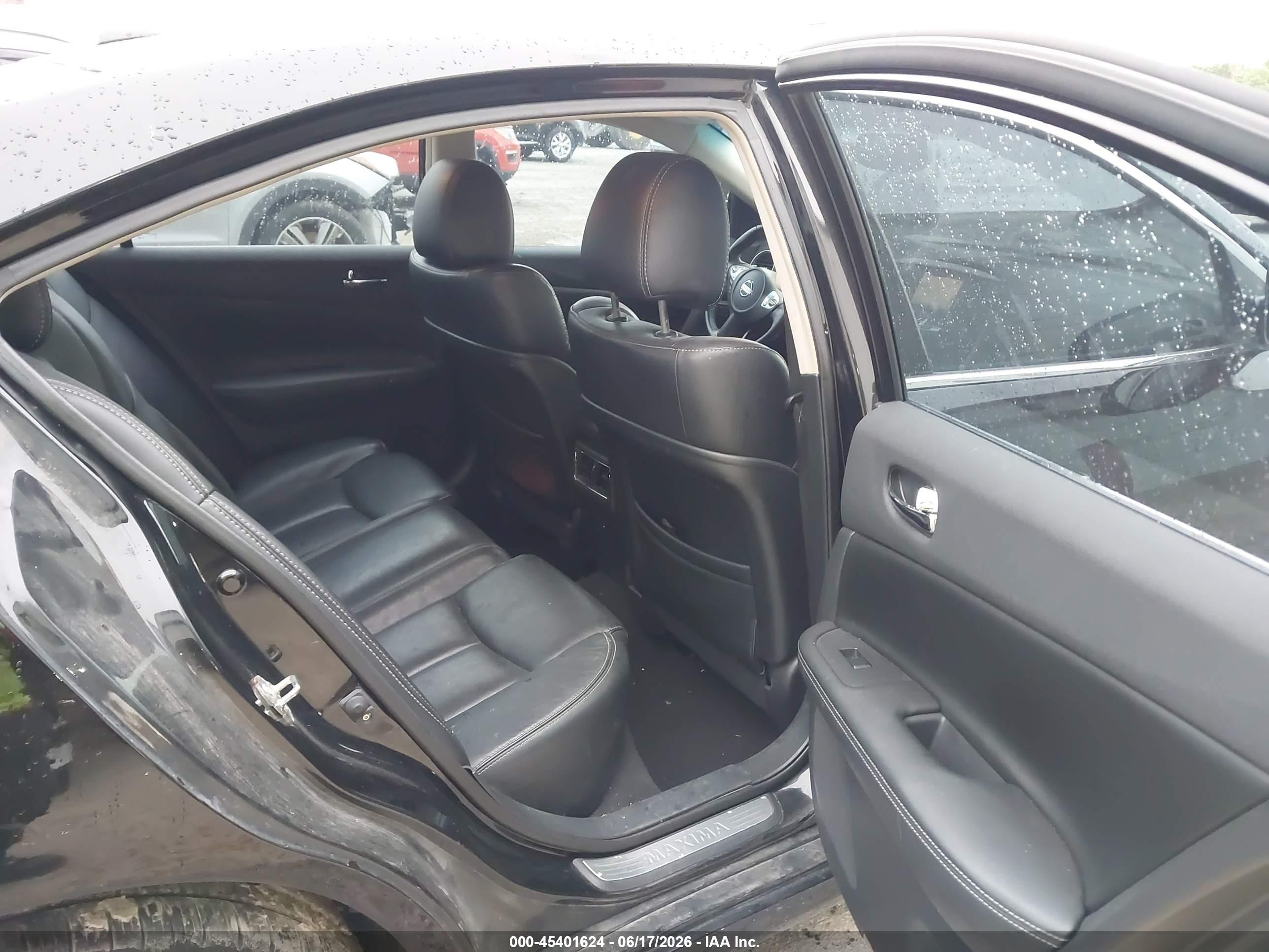 2012 Nissan Maxima 3.5 Sv Black vin: 1N4AA5AP5CC864707