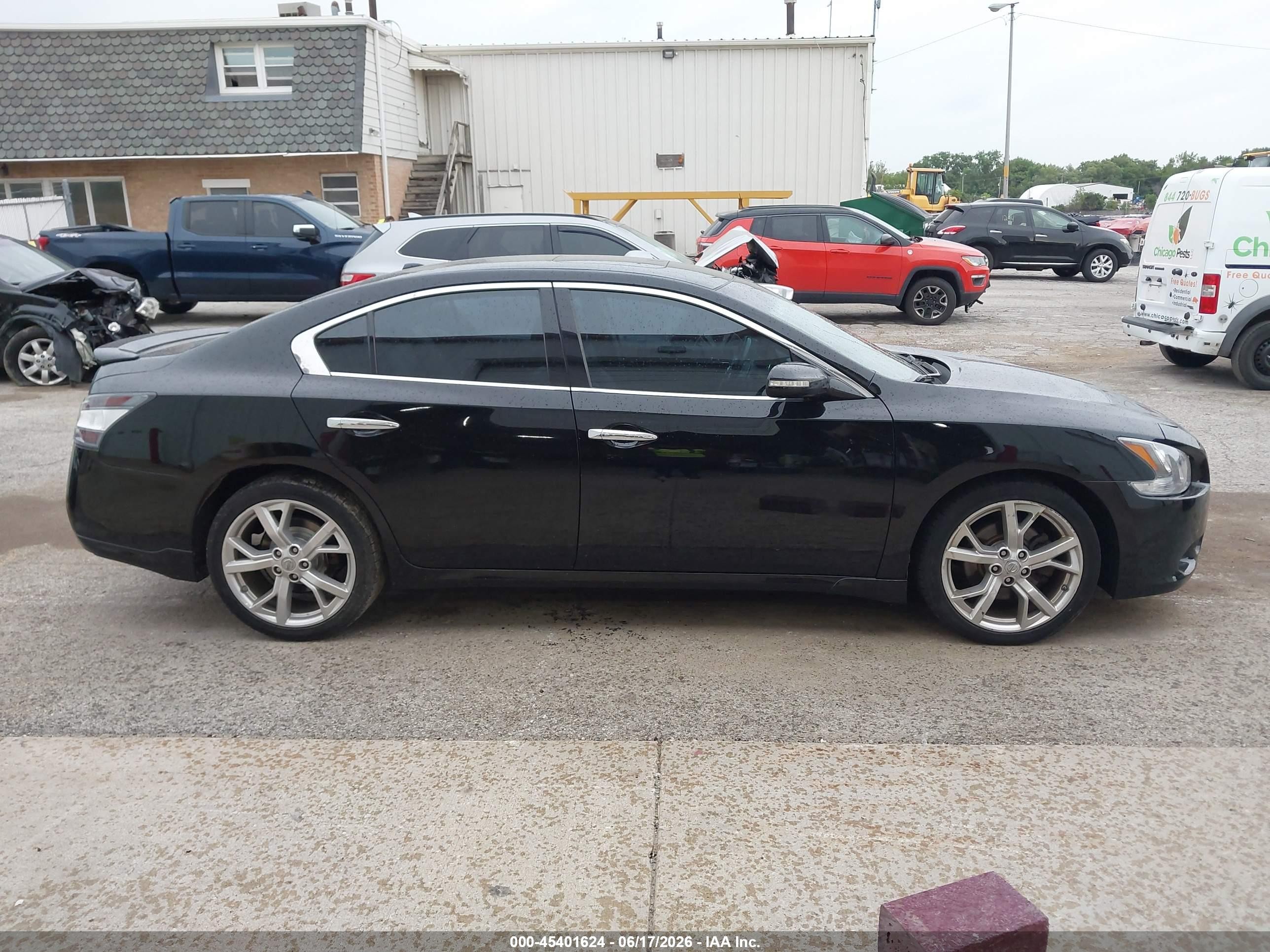 2012 Nissan Maxima 3.5 Sv Black vin: 1N4AA5AP5CC864707