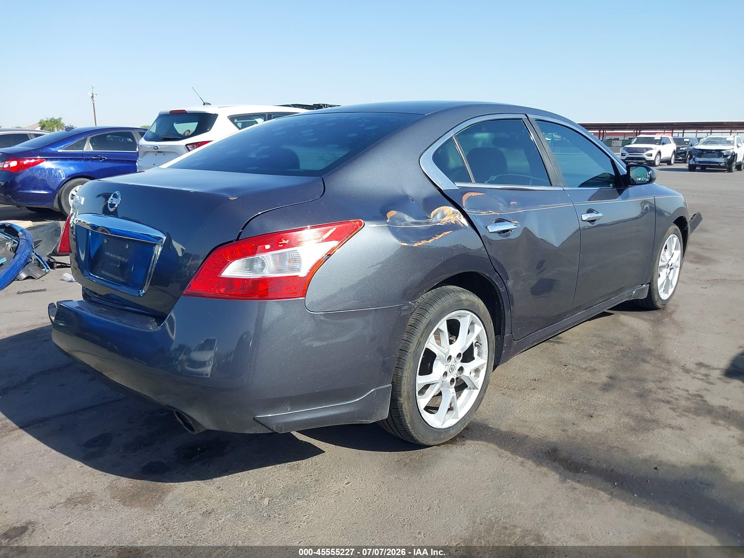 2012 Nissan Maxima 3.5 S Черный vin: 1N4AA5AP5CC864982