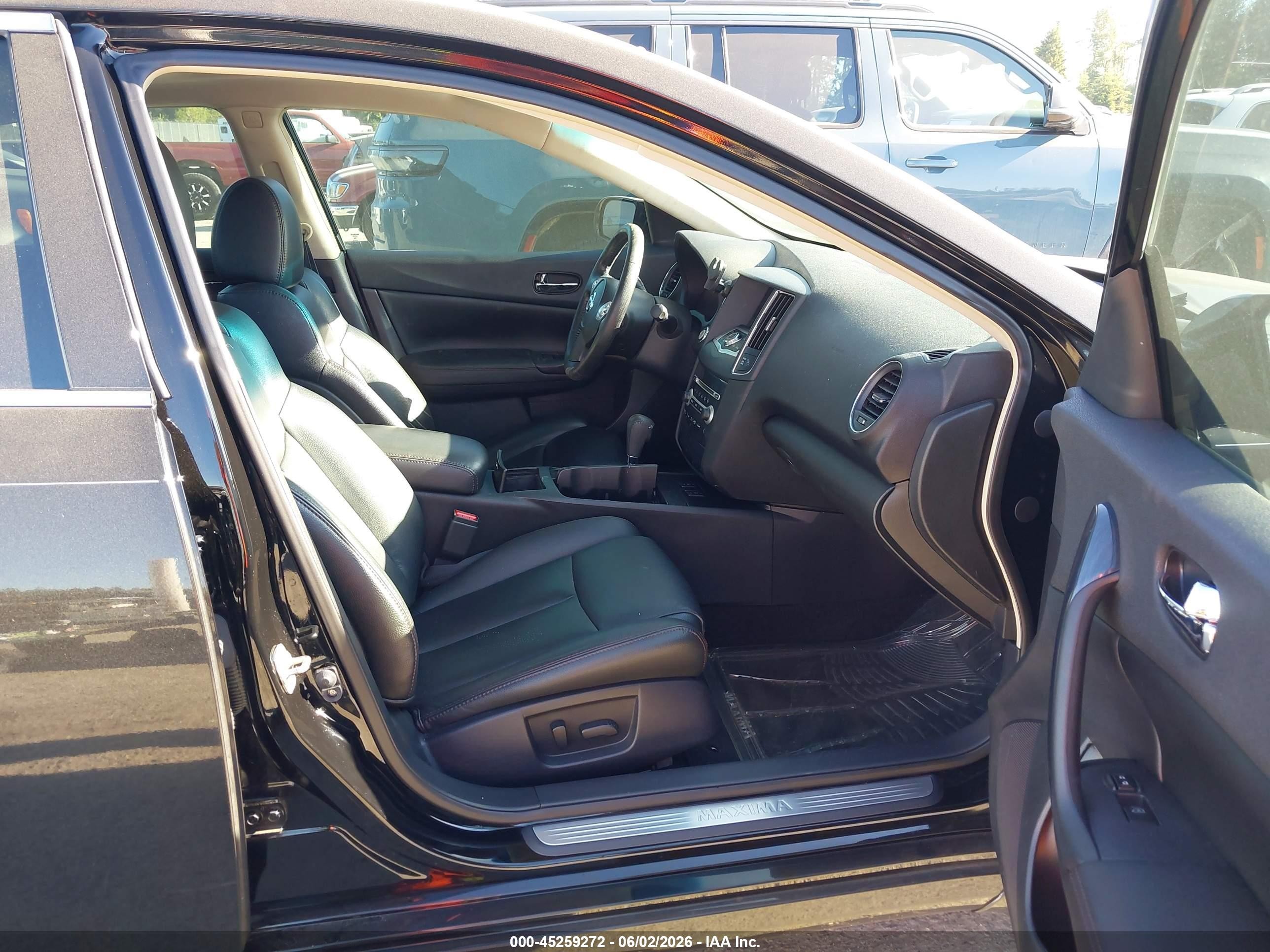 2012 Nissan Maxima 3.5 Sv Black vin: 1N4AA5AP5CC868045