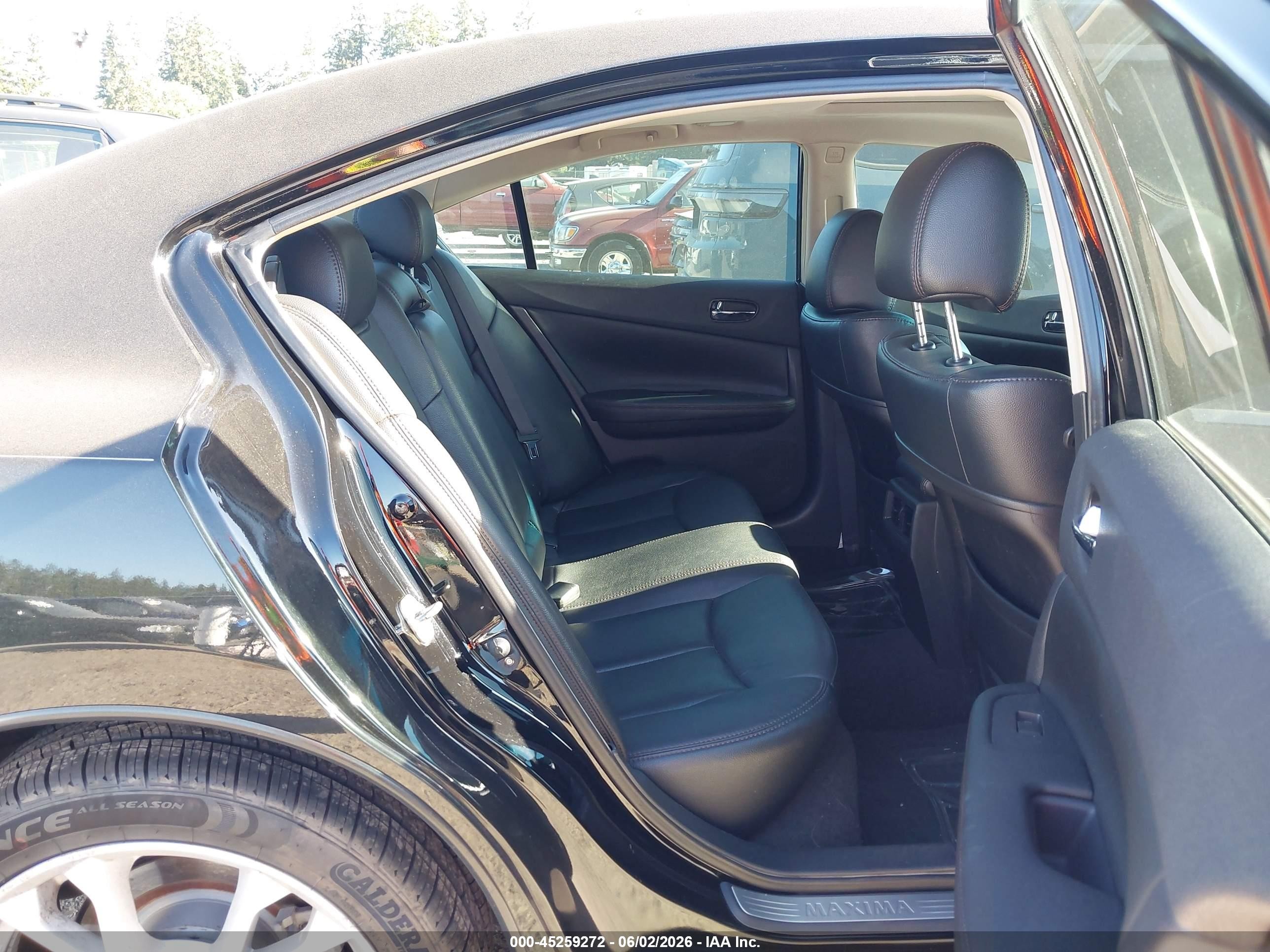 2012 Nissan Maxima 3.5 Sv Black vin: 1N4AA5AP5CC868045