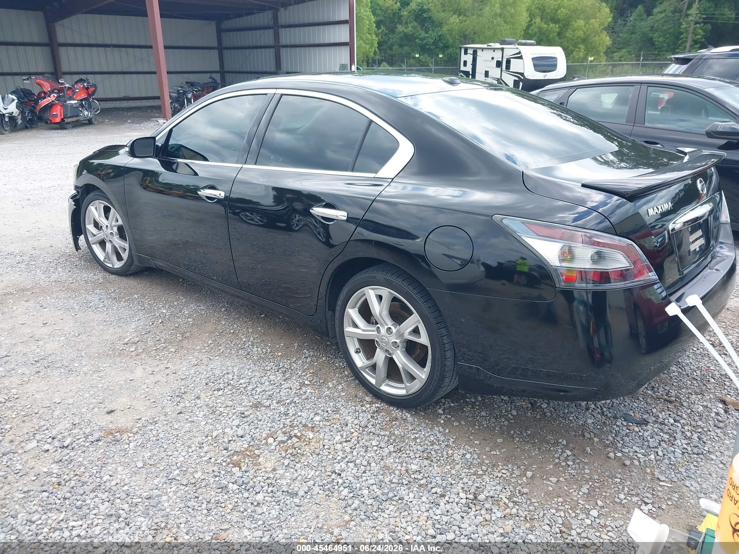2012 Nissan Maxima 3.5 Sv Black vin: 1N4AA5AP5CC870541