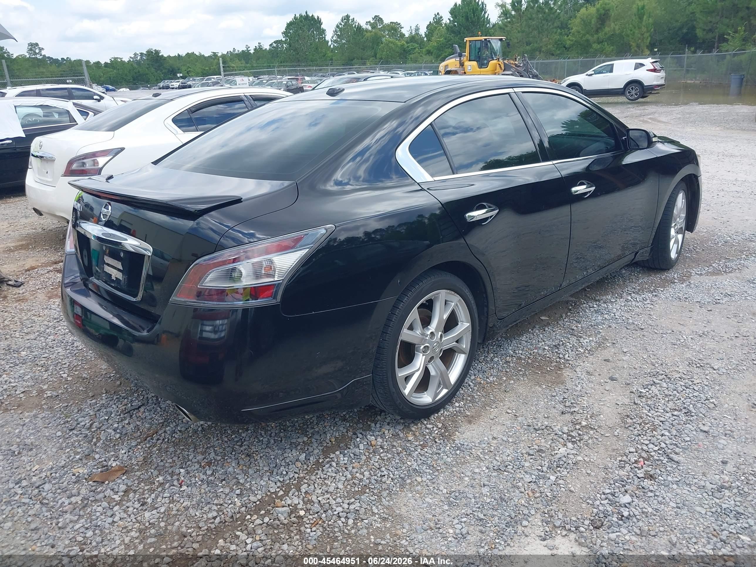 2012 Nissan Maxima 3.5 Sv Black vin: 1N4AA5AP5CC870541